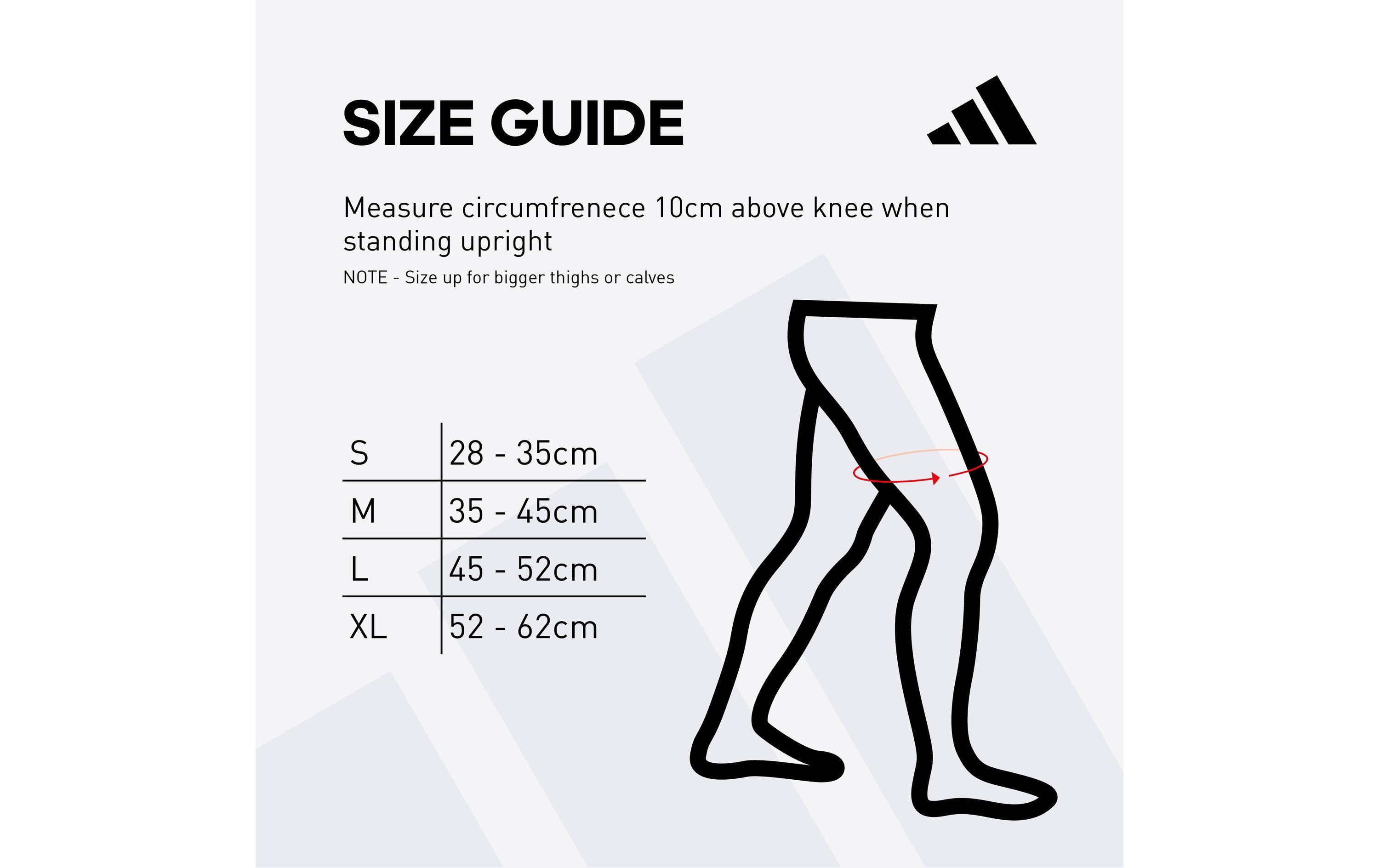 adidas Knee Support XL, 52 cm - 62 cm