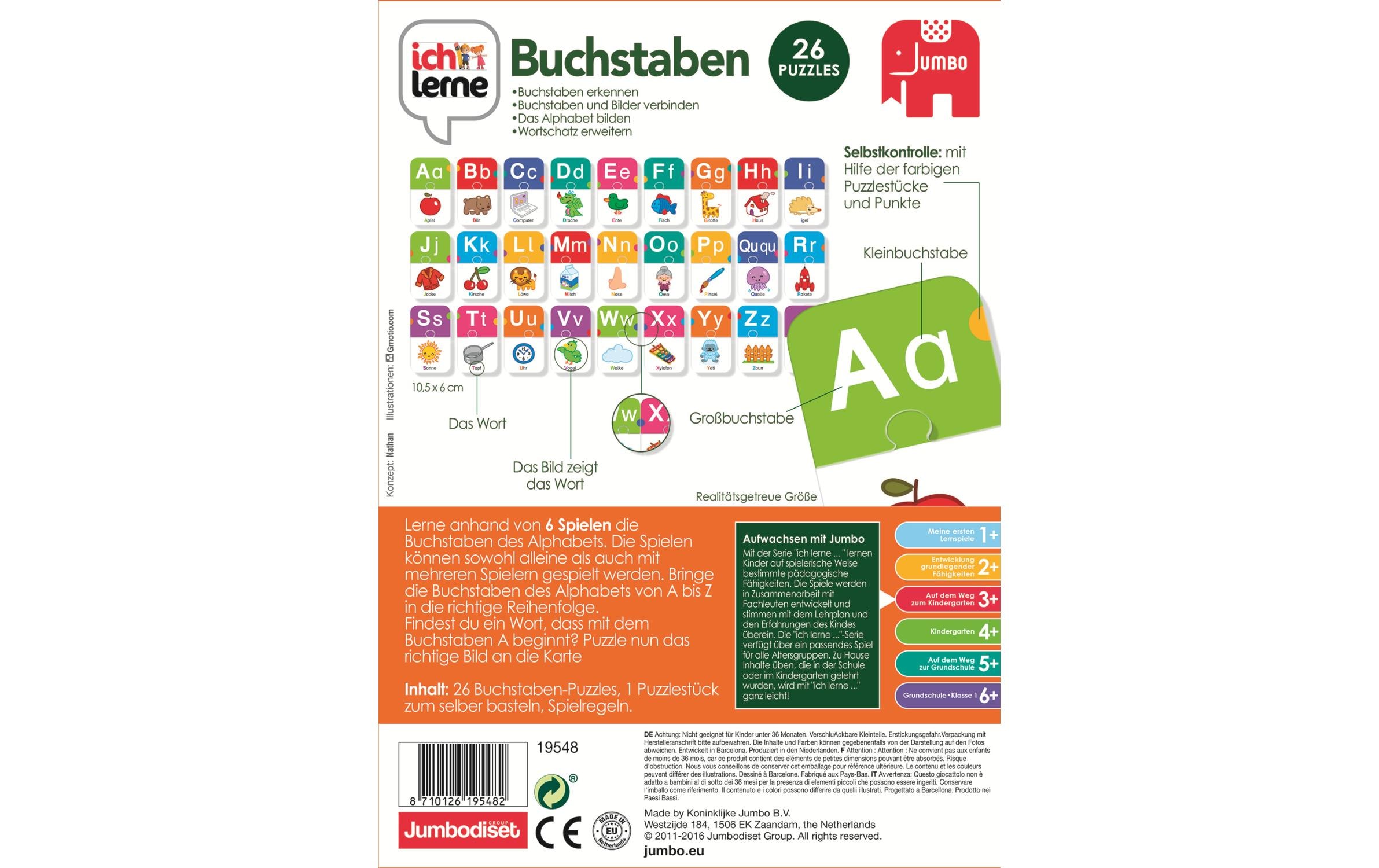 Jumbo Kinderspiel Ich lerne Buchstaben