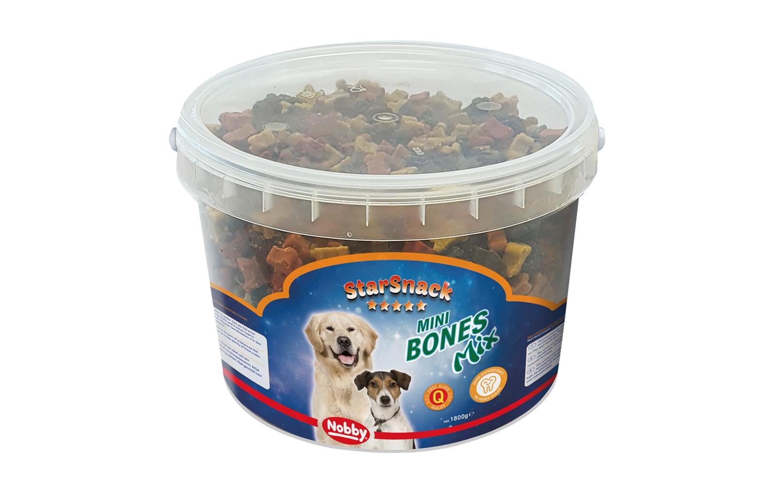 Nobby Leckerli StarSnack Mini Bones Mix Eimer, 1.8 kg