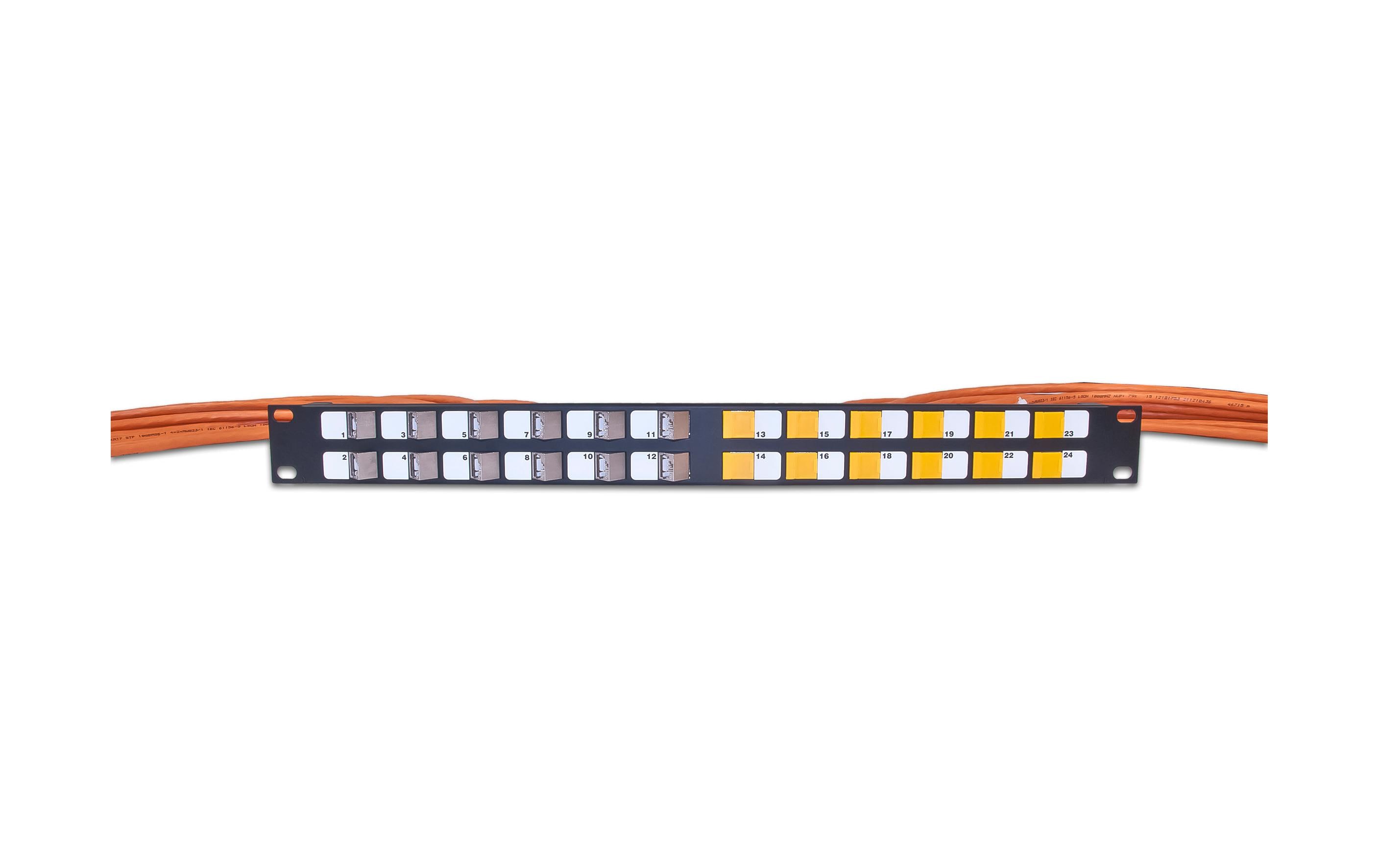 Wirewin Patchpanel 24 Port, Keystone, 1HE 19 Rack