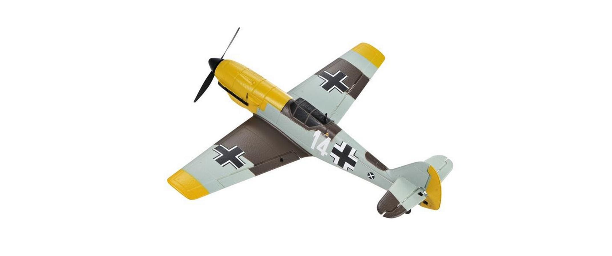 TOP-RC Warbird Mini BF-109 450 mm, Gelb, RTF