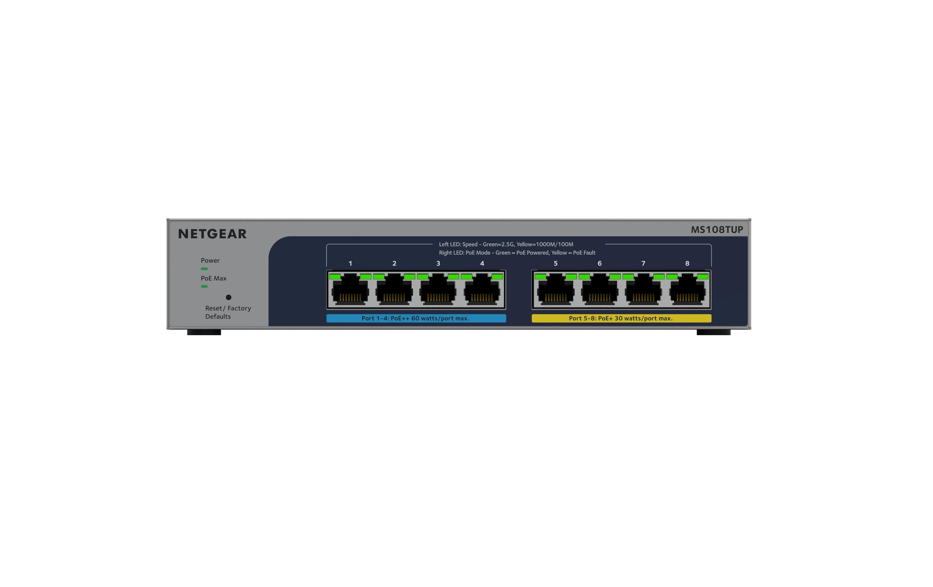 Netgear PoE++ Switch MS108TUP 8 Port