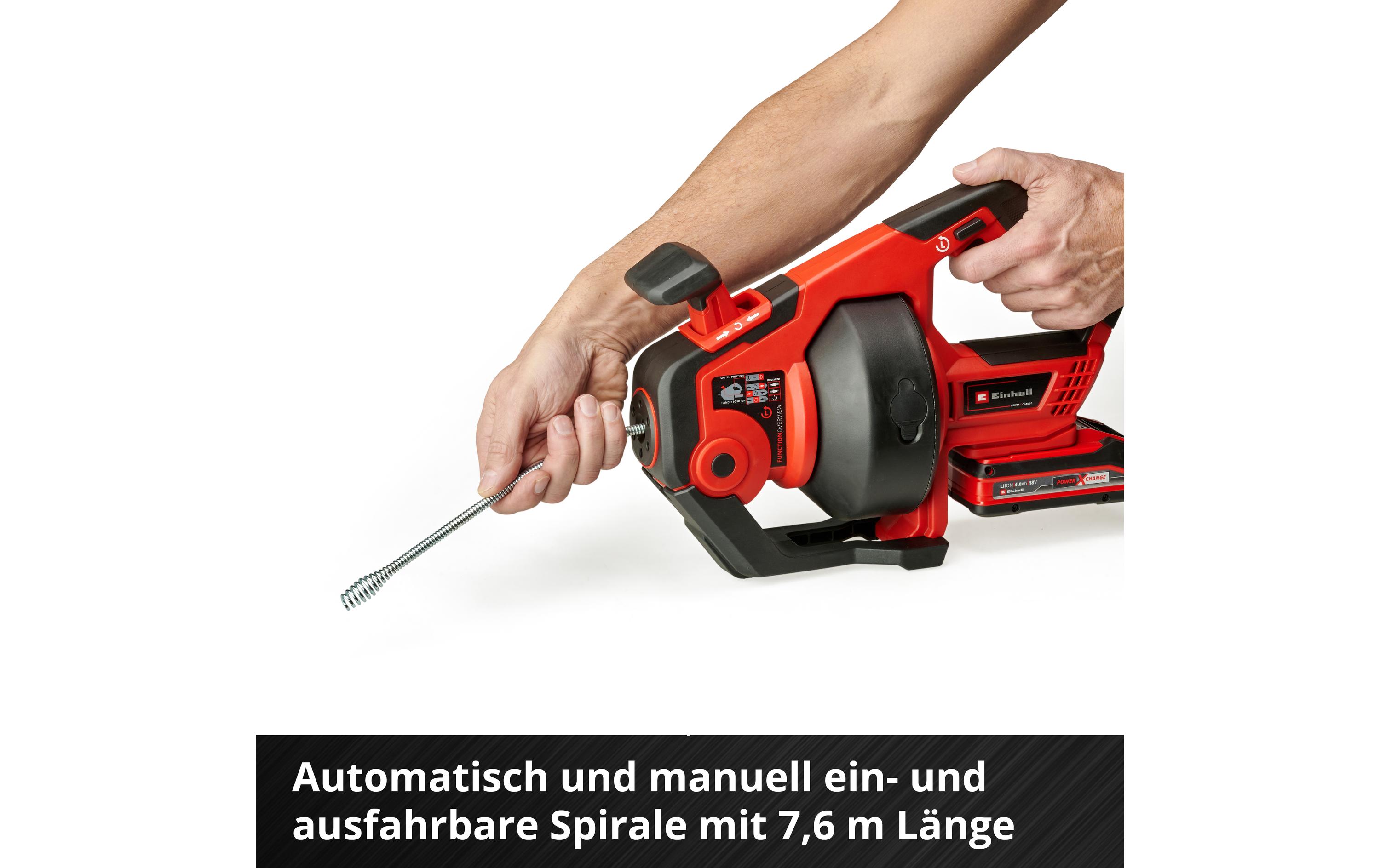 Einhell Akku-Rohrreiniger TE-DA 18/760 Li