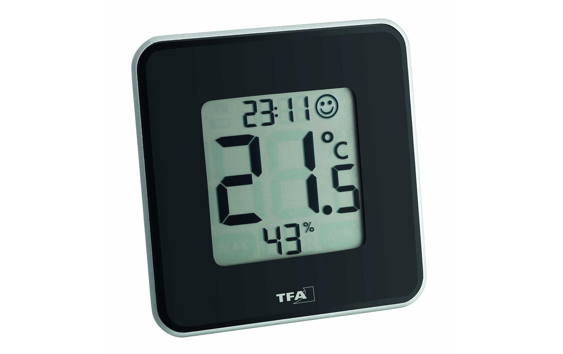 TFA Dostmann Thermo-/Hygrometer STYLE Schwarz