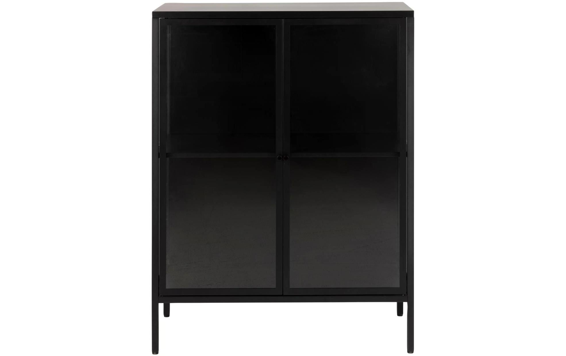 AC Design Vitrine Newcastle 80 x 40 x 98,7 cm, Schwarz