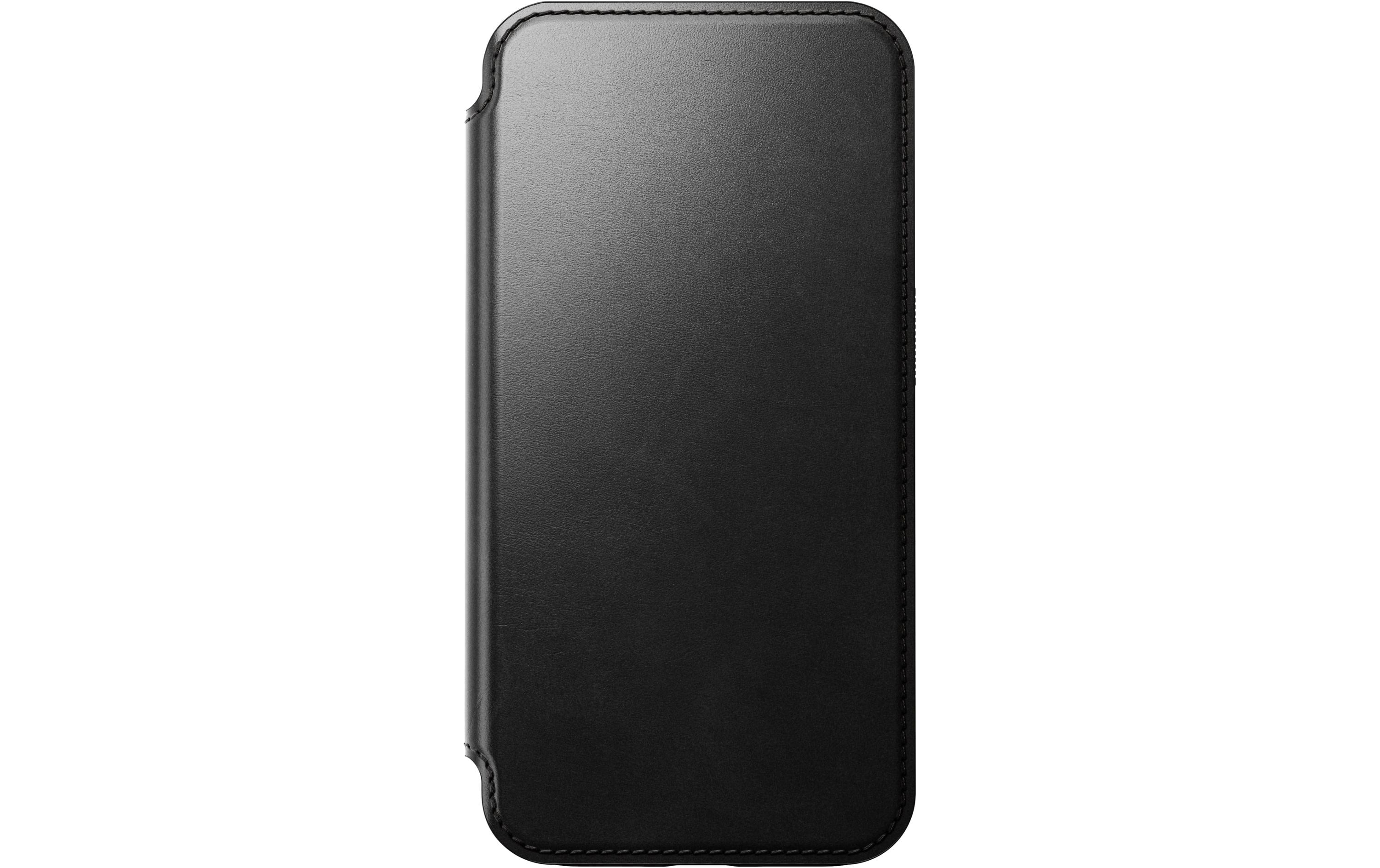 Nomad Modern Horween Leather Folio iPhone 15 Pro Schwarz