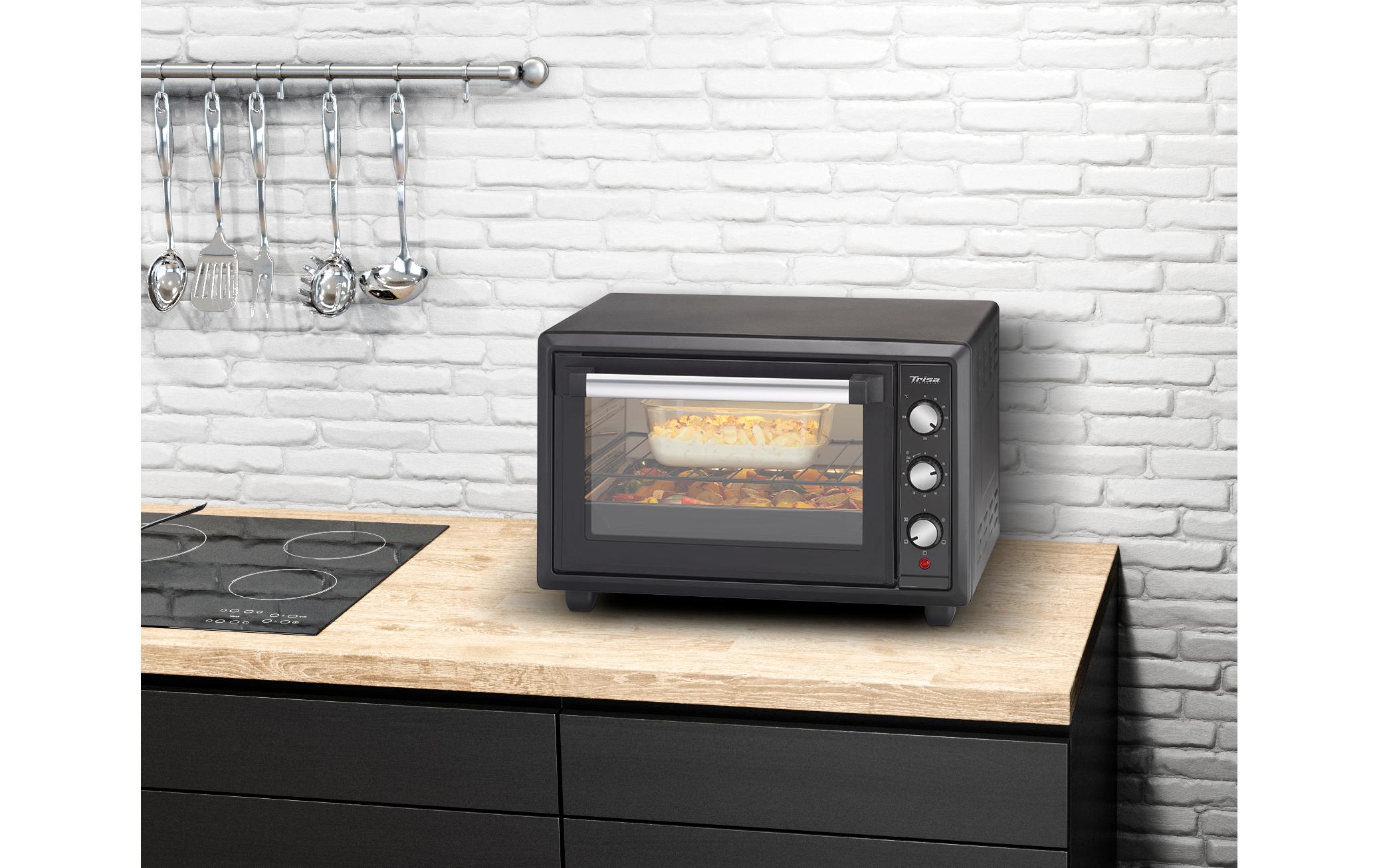 Trisa Backofen Forno Gusto 28 l, Schwarz