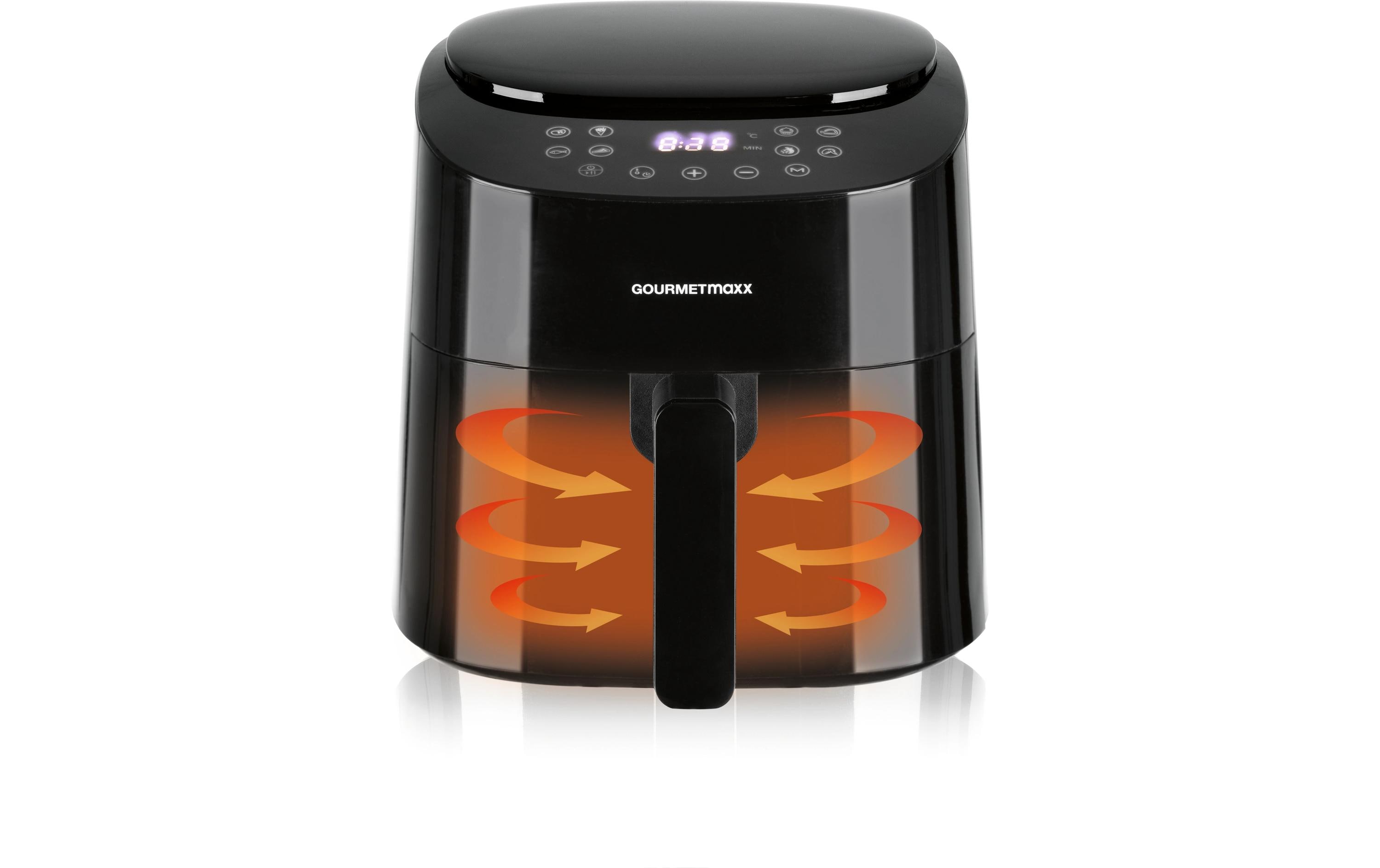 GOURMETmaxx Heissluft-Fritteuse Digital Schwarz