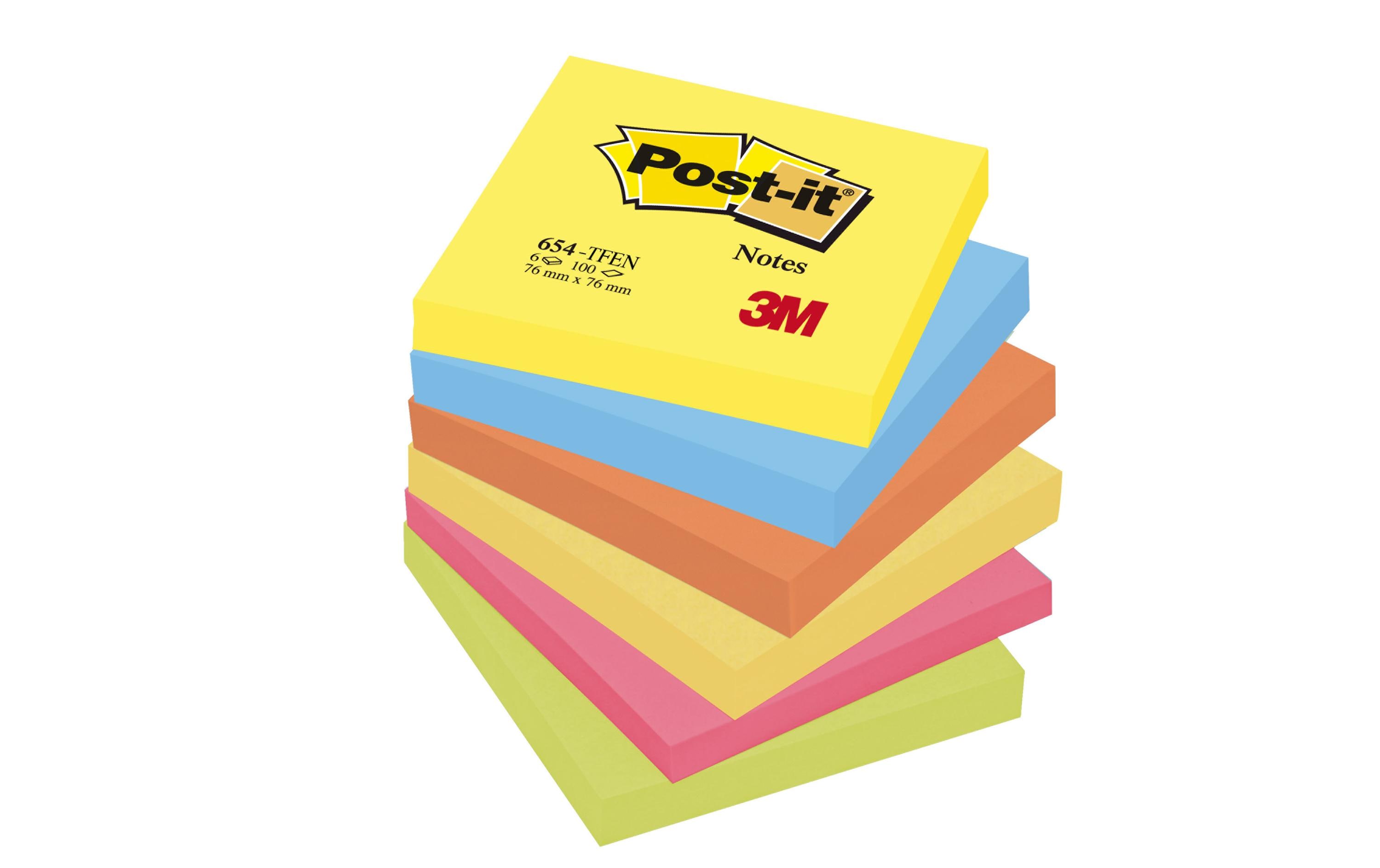 Post-it Notizzettel Post-it 7,6 x 7,6 cm Farbig