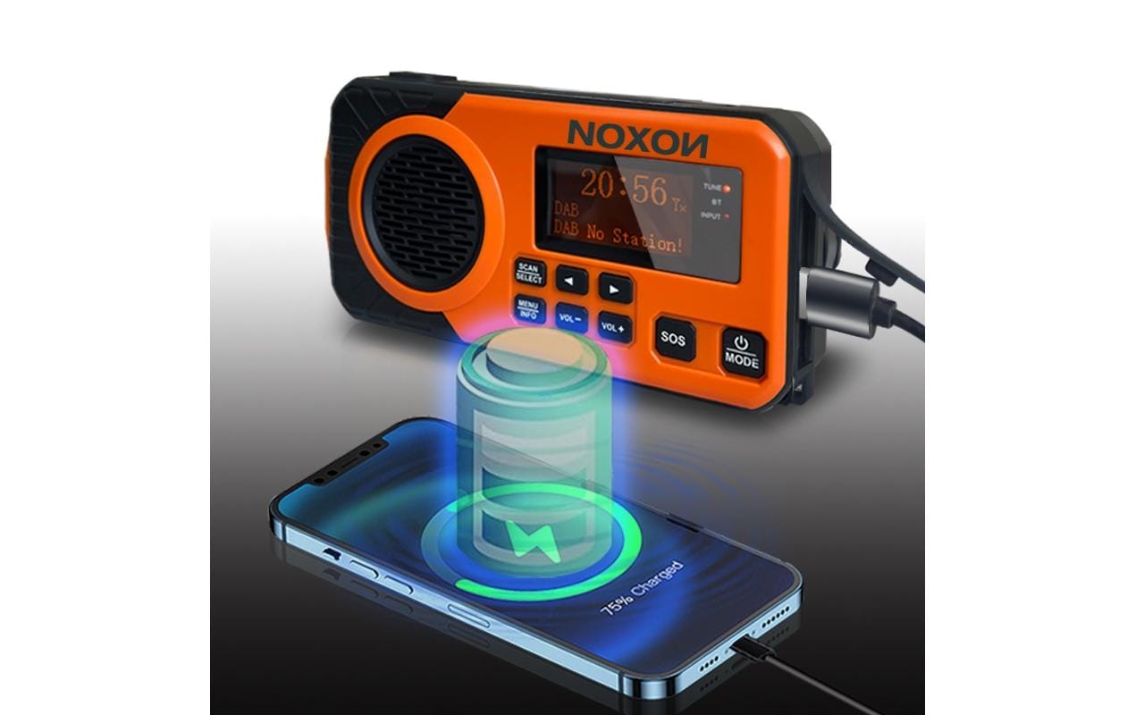 Noxon DAB+ Radio Dynamo Solar 311 Orange