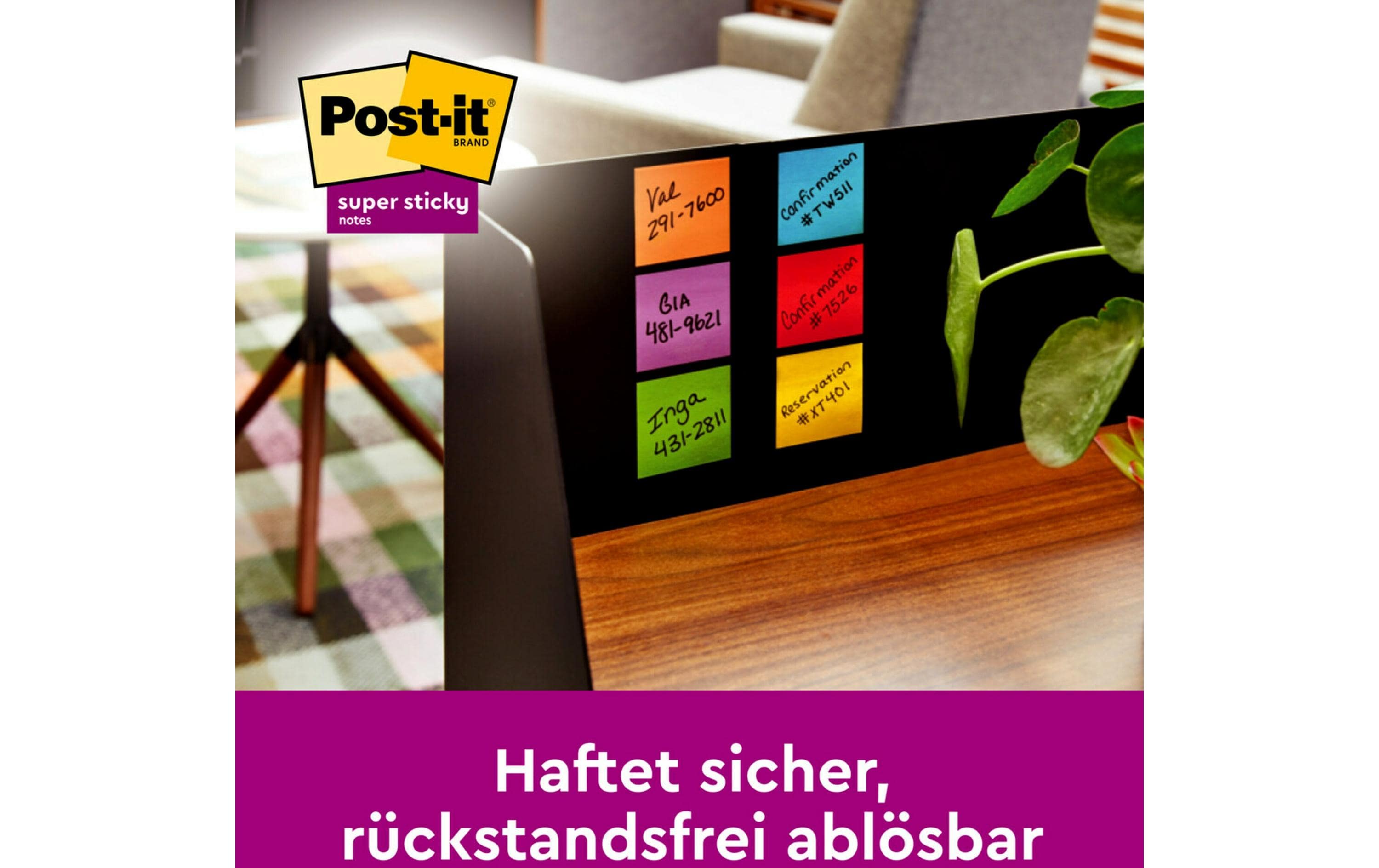 Post-it Notizzettel Super Sticky Oasis Collection 127 x 76 mm