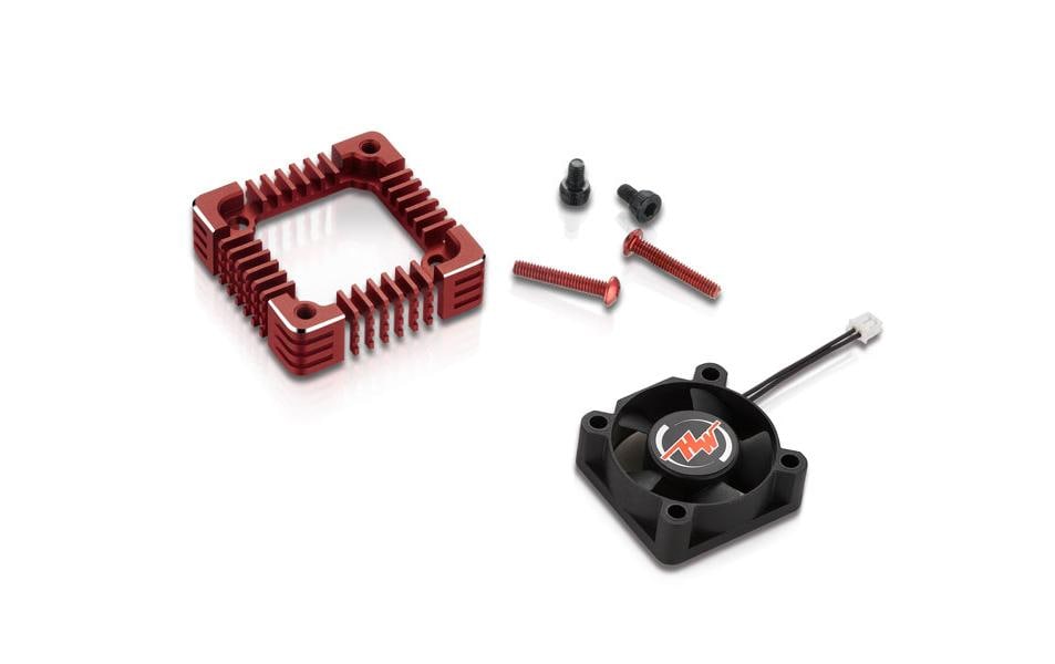 Hobbywing Lüfter & Adapter 3010, Rot, für XR10 Pro G2