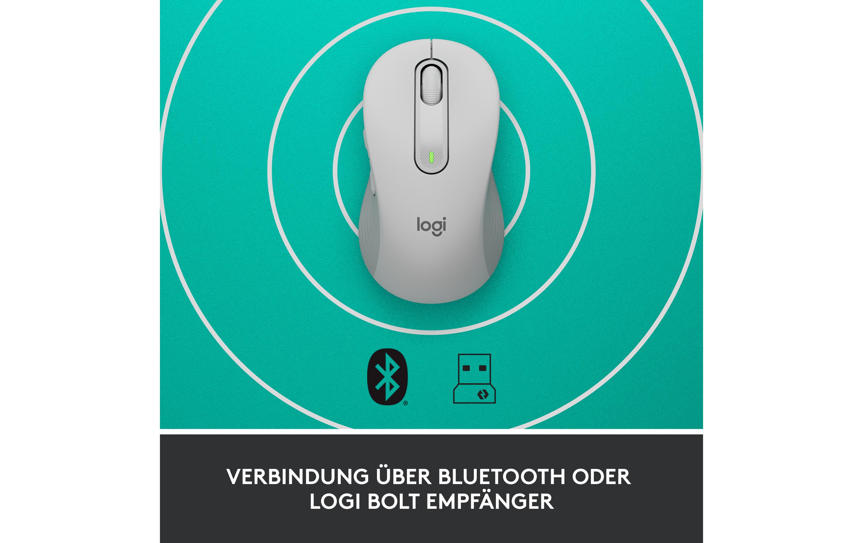 Logitech Maus Signature M650 L for Business Weiss