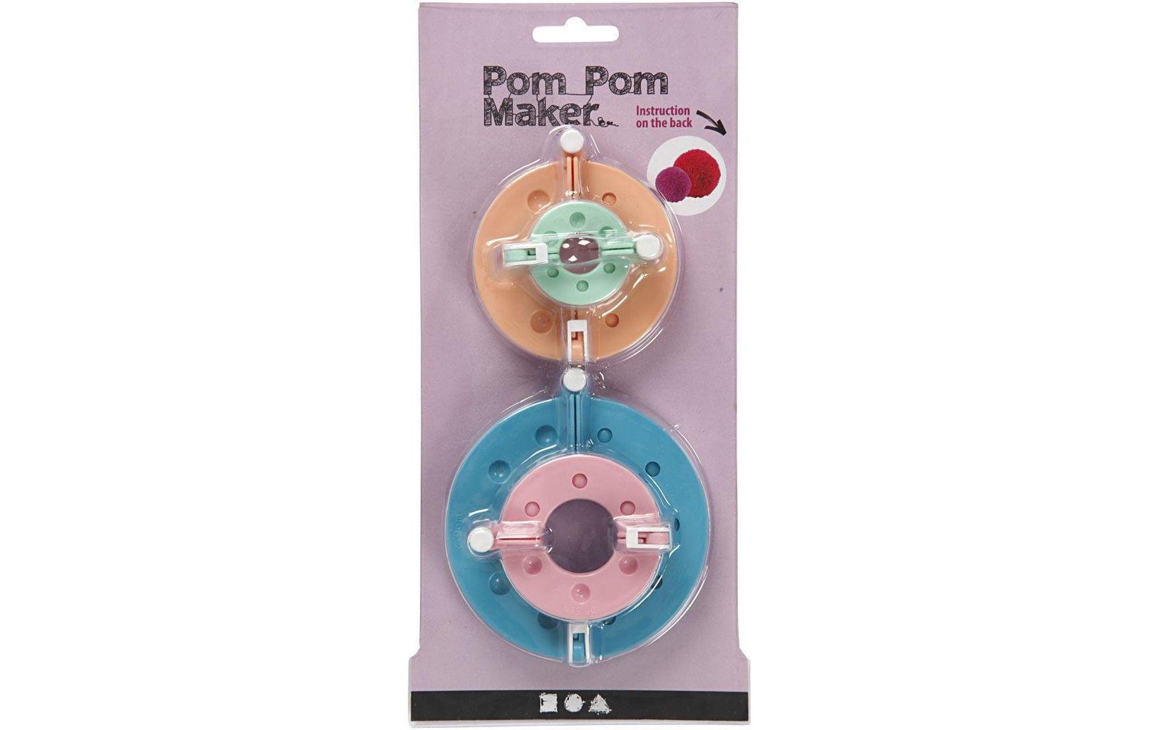 Creativ Company Pompon-Schablone 3.5 + 5.5 + 7 + 9 cm 4 Stück