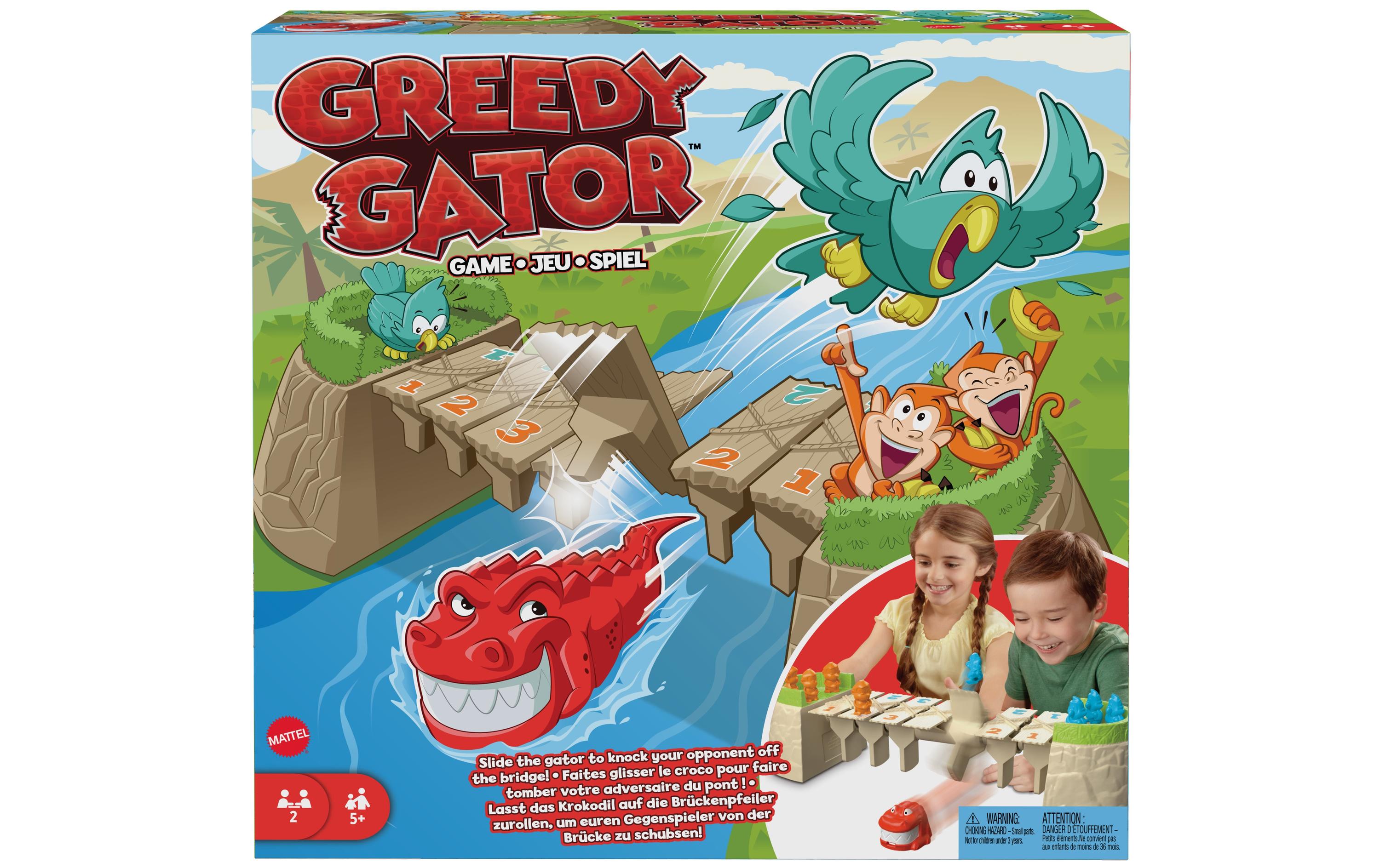 Mattel Spiele Kinderspiel Greedy Gator DE / FR / EN