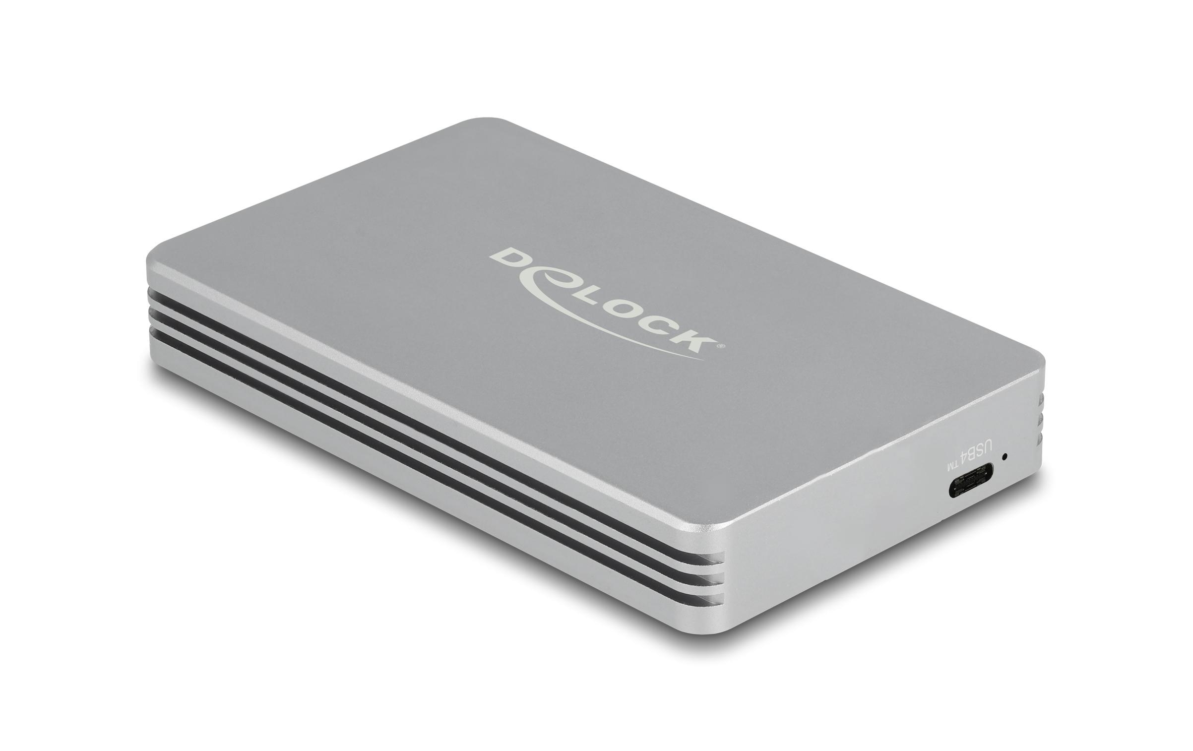 Delock Externes Gehäuse M.2 NVMe USB4 40 Gbps M.2