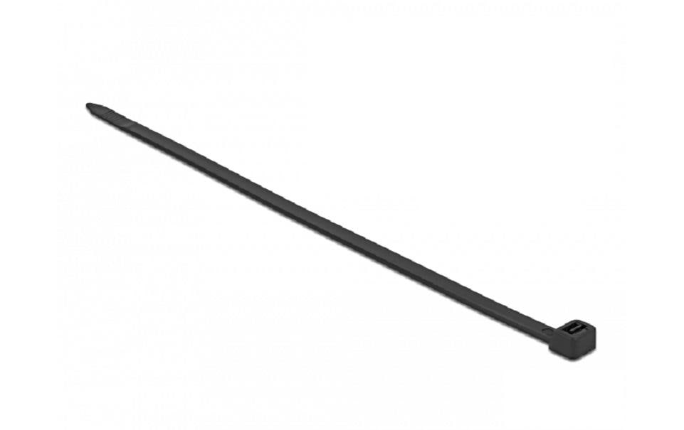 Delock Kabelbinder Schwarz 380 mm x 7.6 mm, 50 Stück