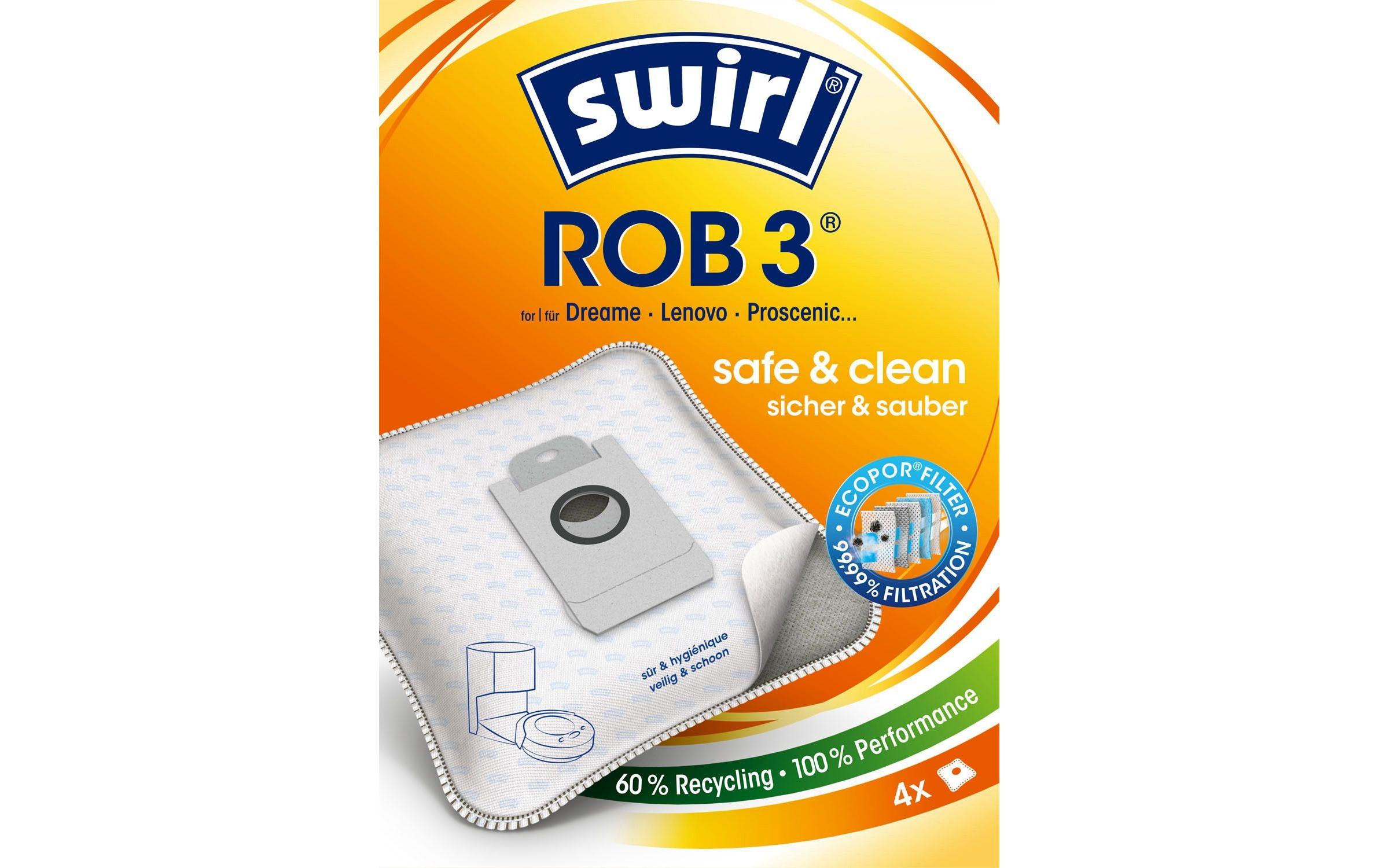 Swirl Staubfilterbeutel ROB 3 EcoPor 4 Stück