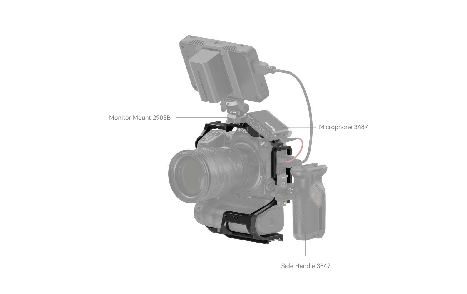 Smallrig Cage Nikon Z 8 mit MB-N12 Battery Grip