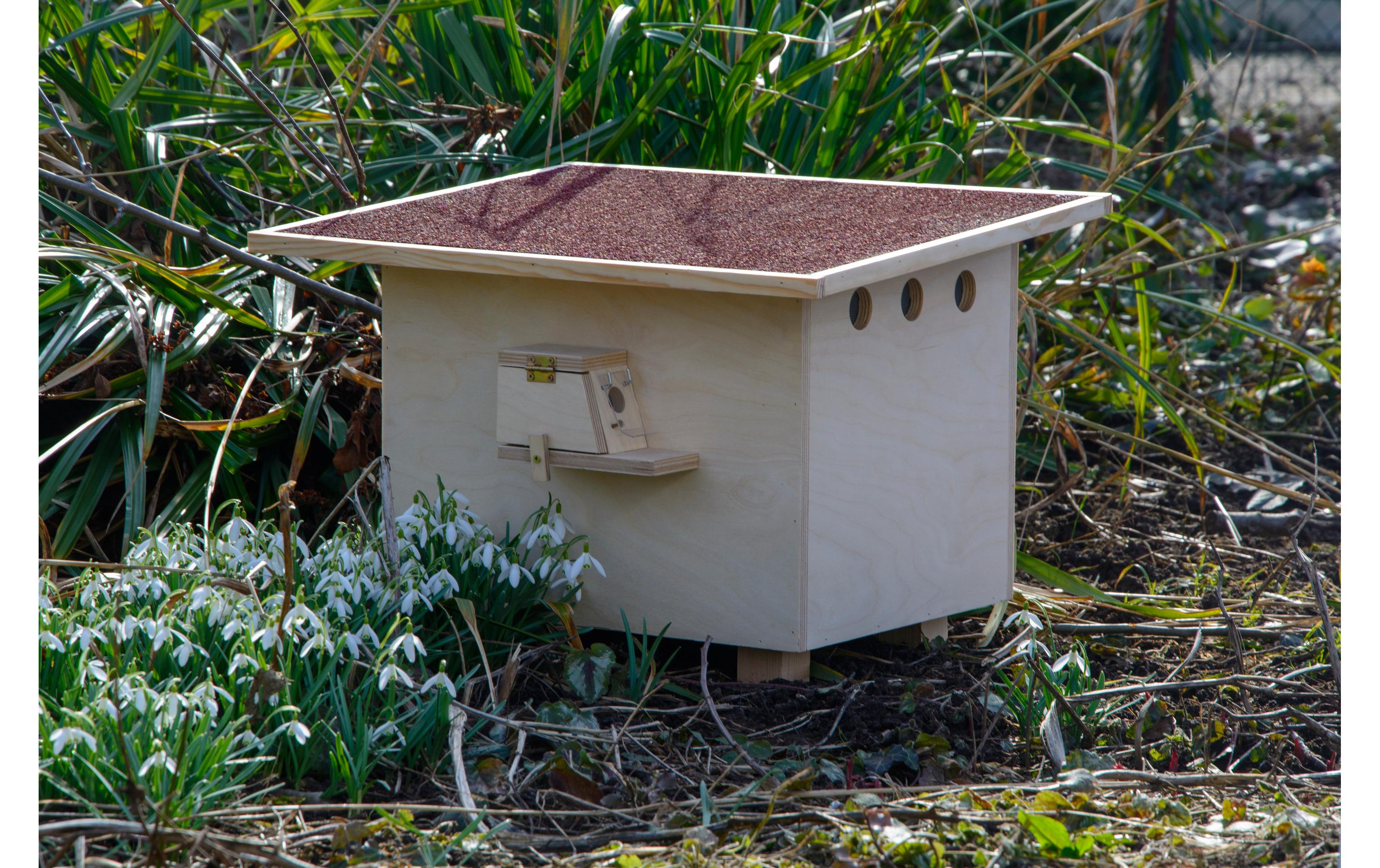 LUXUS-INSEKTENHOTELS Hummelnistkasten, 51 x 43 x 36 cm, Kiefer