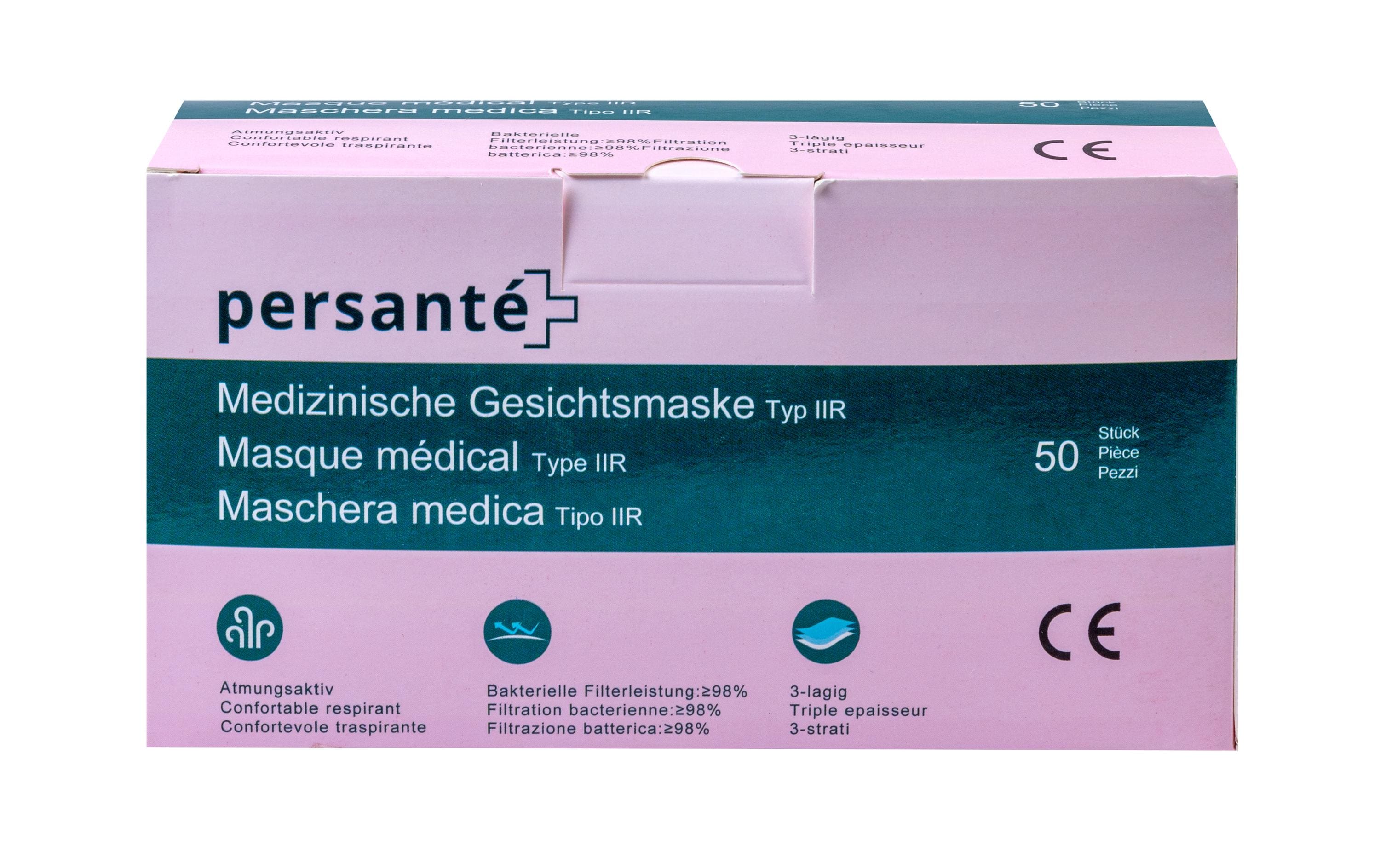 Persanté Hygienemaske Persanté Typ IIR, 50 Stück