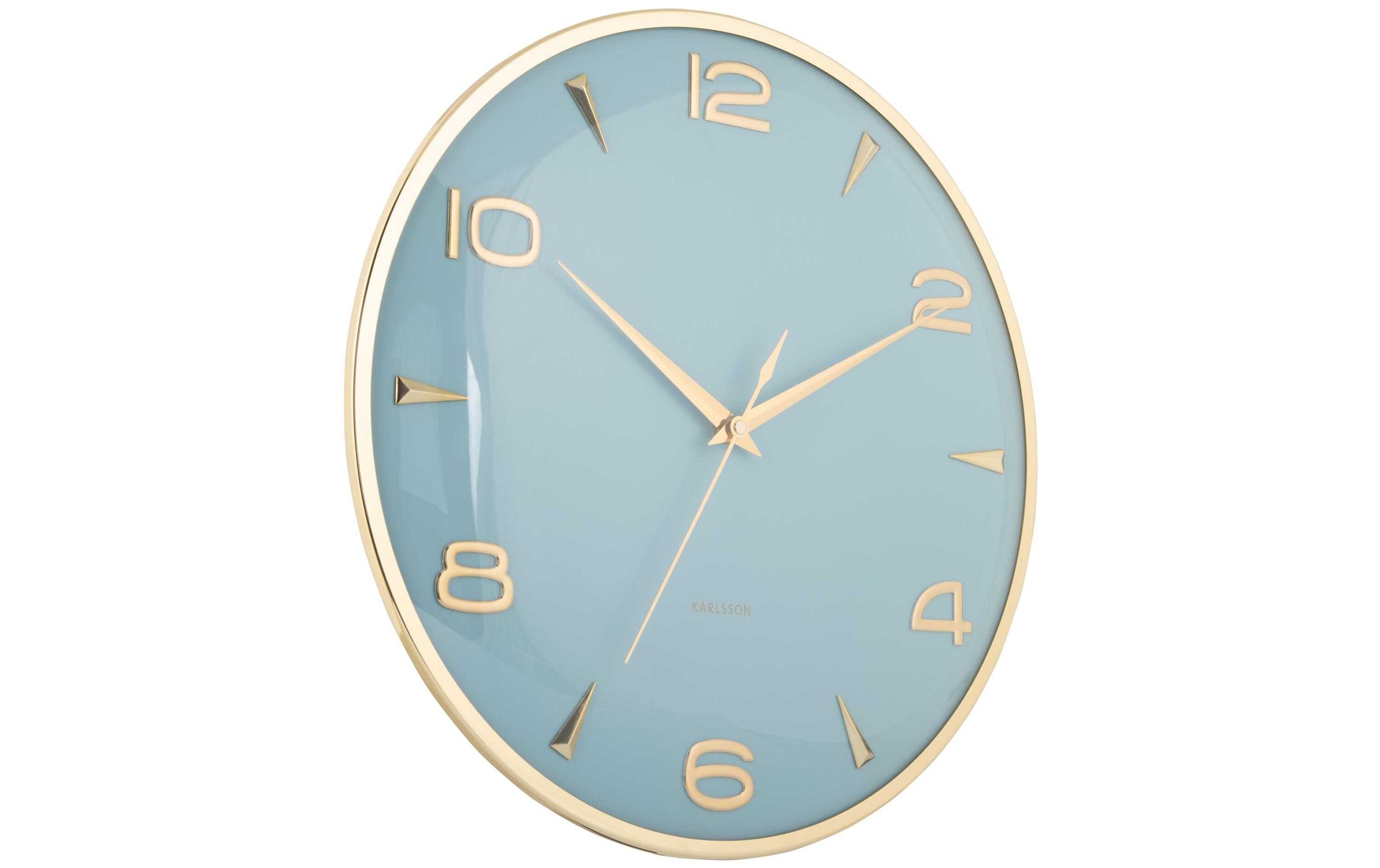 KARLSSON Wanduhr Sienna Glow Misty Blue