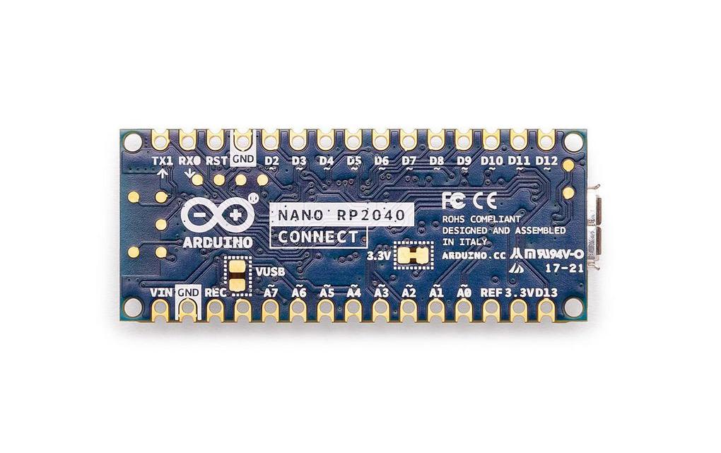 Arduino Entwicklerboard Arduino Nano RP2040 Connect ohne Pinleisten