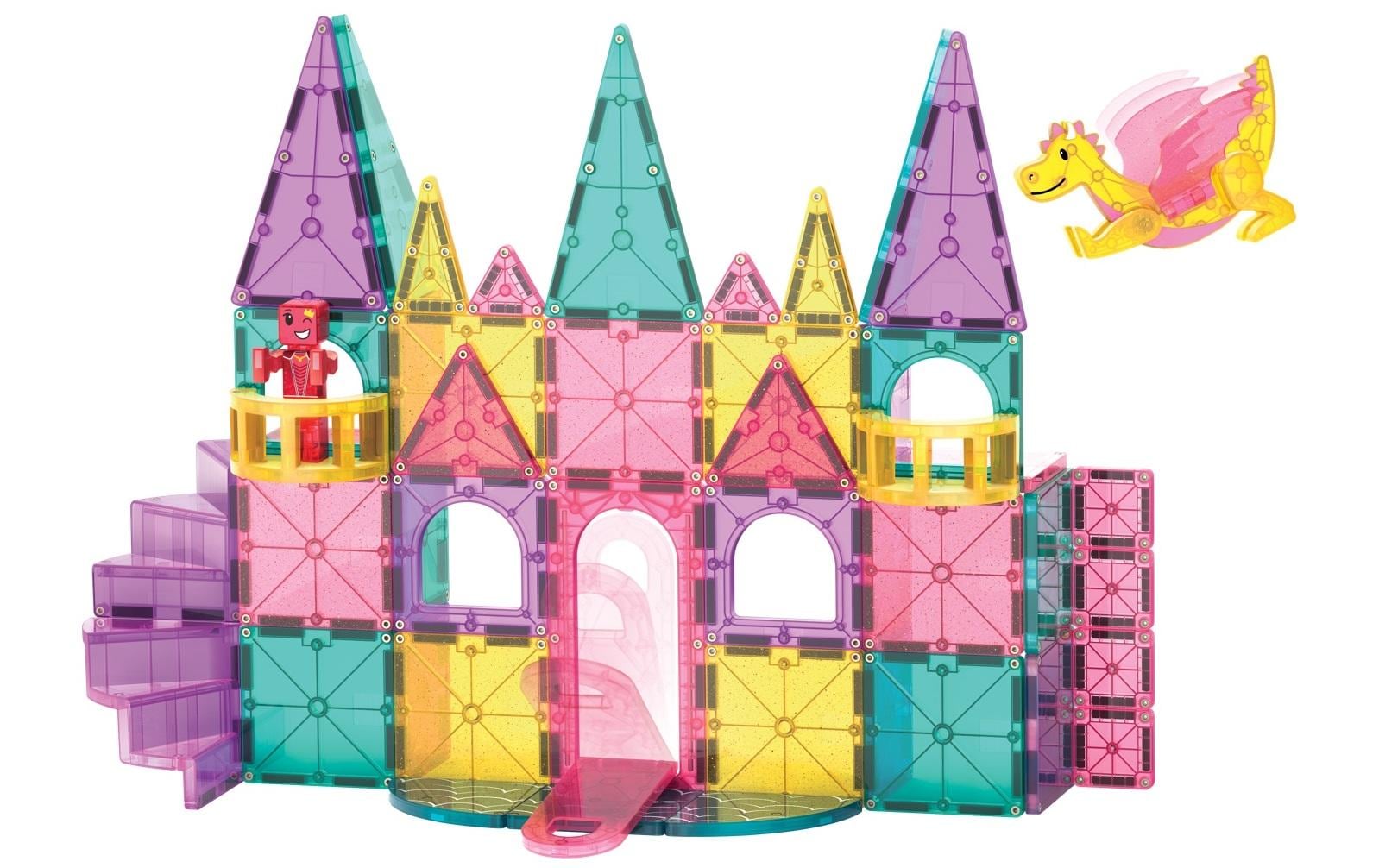 Magna-Tiles Bausteinmodell Schloss Deluxe 48-teilig