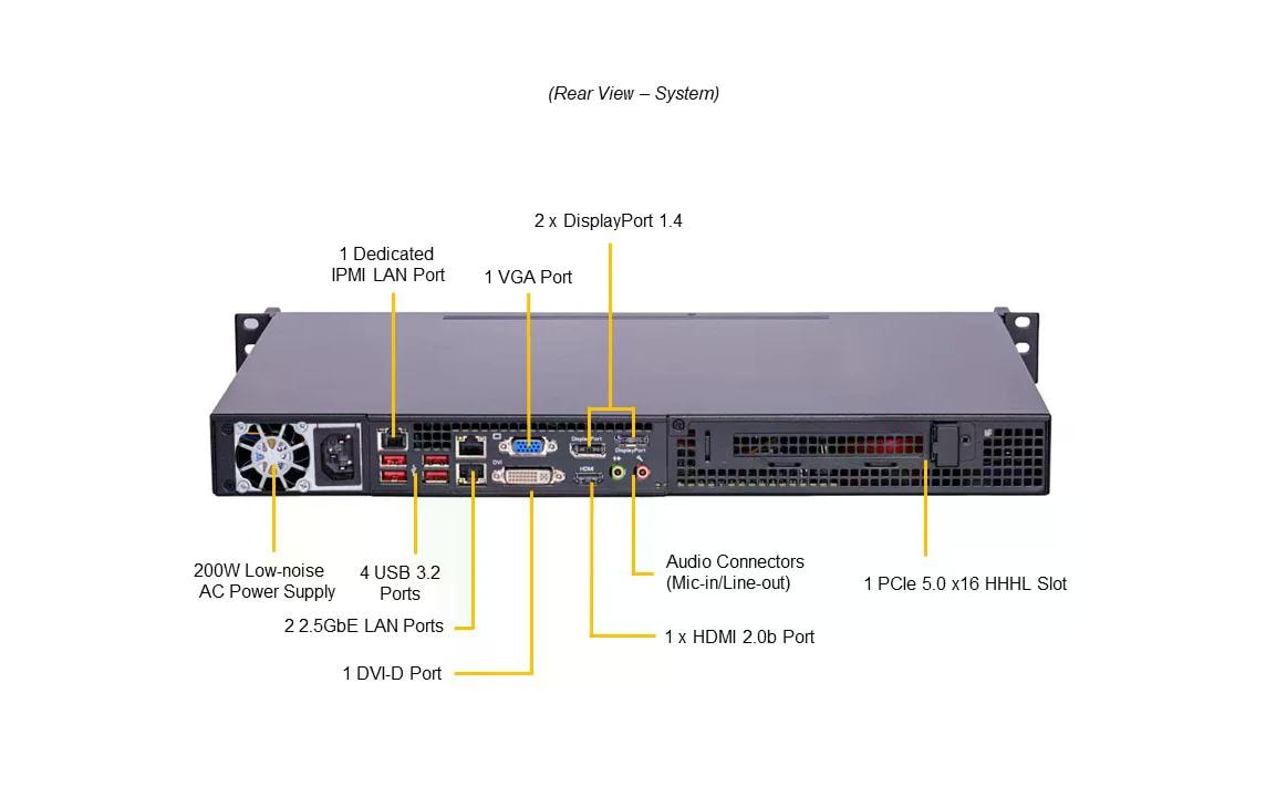 Supermicro Barebone IoT SuperServer SYS-111AD-HN2