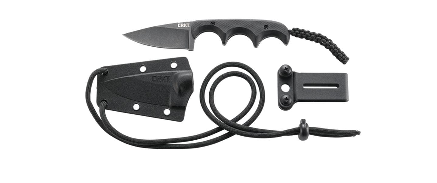 CRKT Survival Knife Drop Point Black