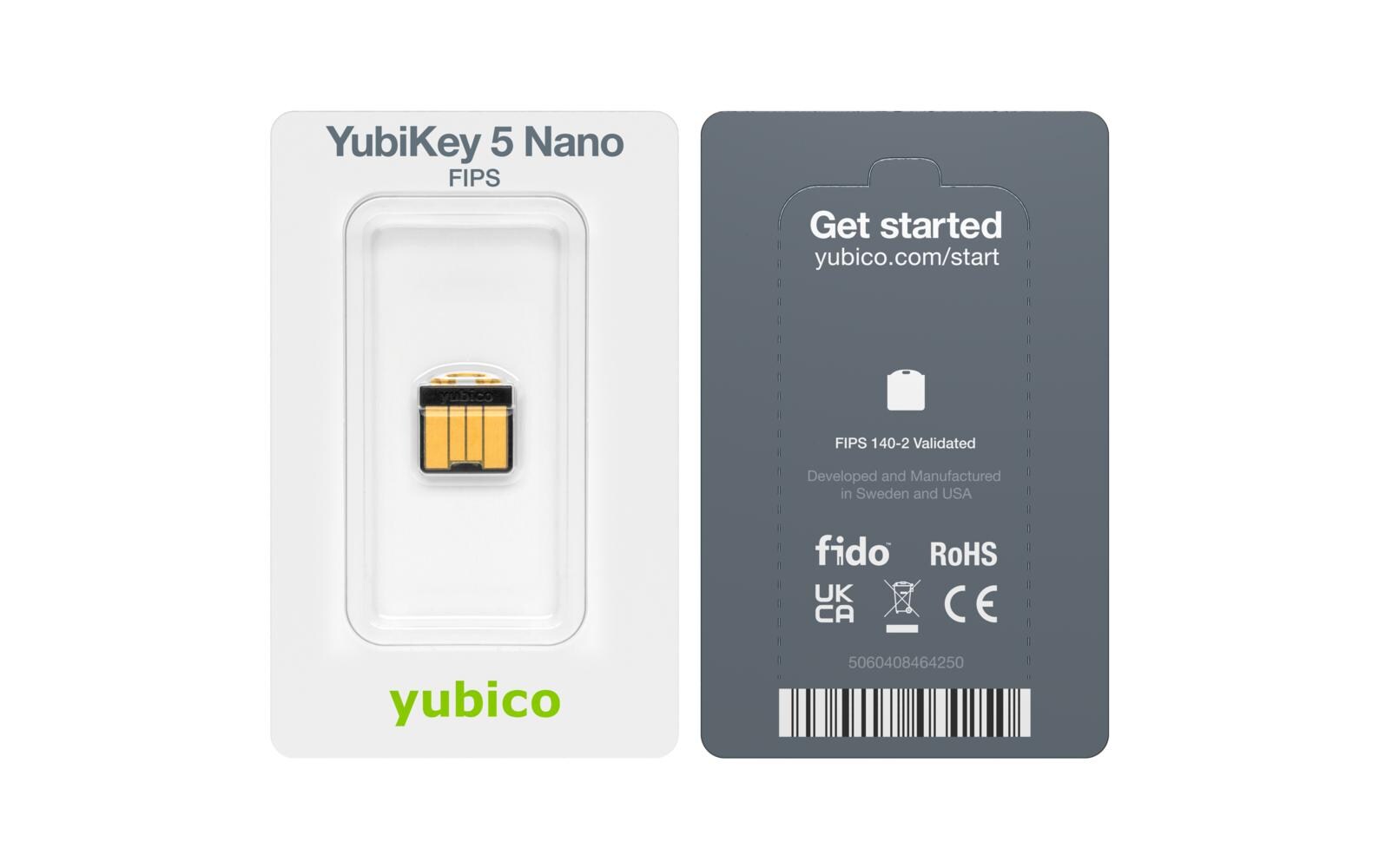 Yubico YubiKey 5 Nano FIPS FW 5.4 USB-A, 1 Stück