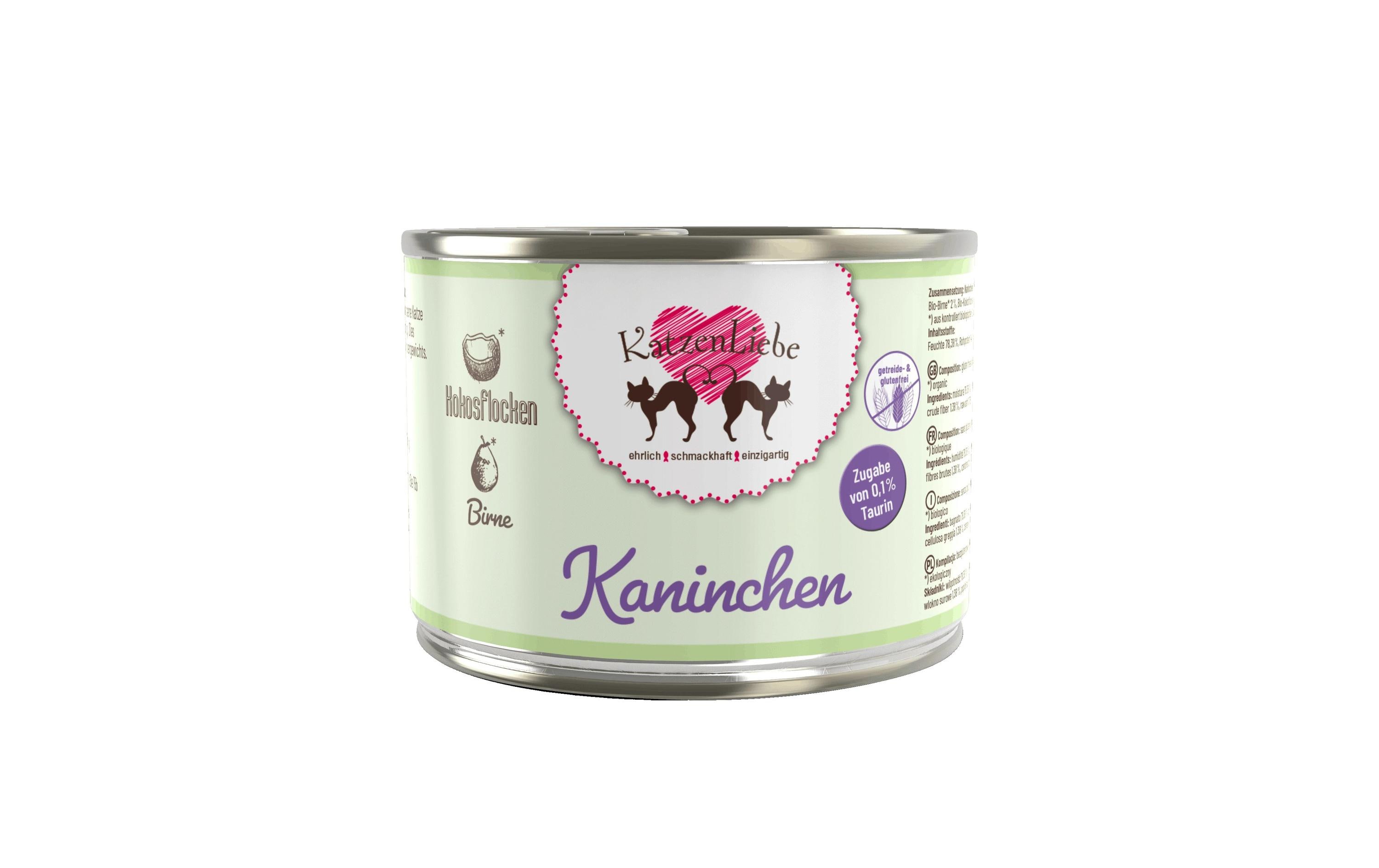 KatzenLiebe Nassfutter Kaninchen mit Bio-Birne 200 g