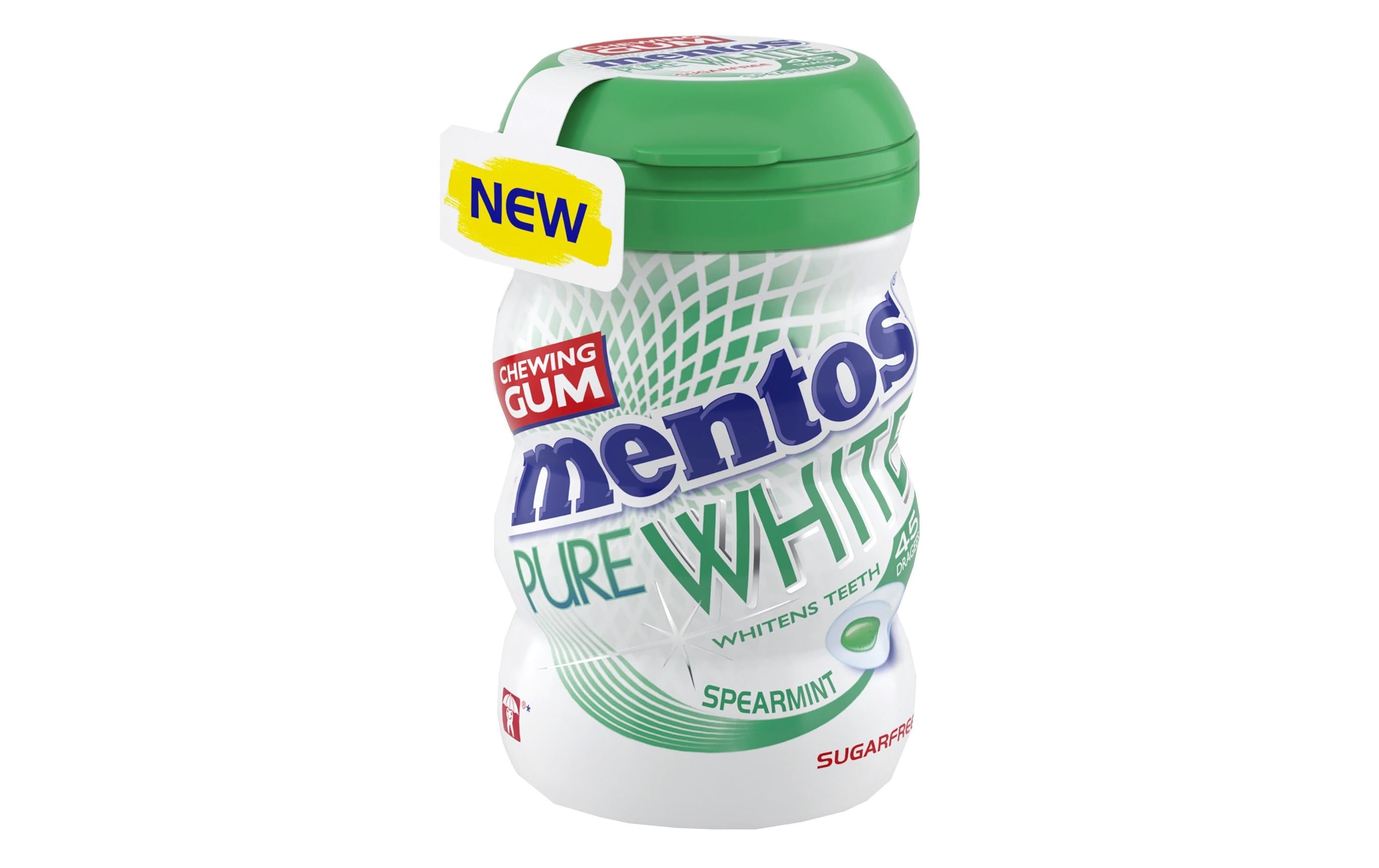 Mentos Kaugummi Pure White Spearmint 90 g