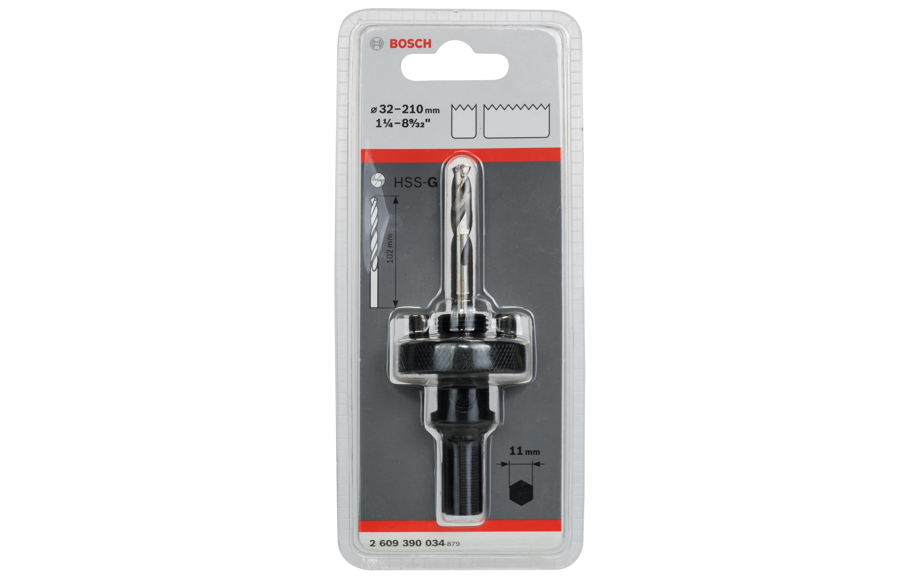 Bosch Professional Sechskant-Adapter für Lochsägen 32-210 mm