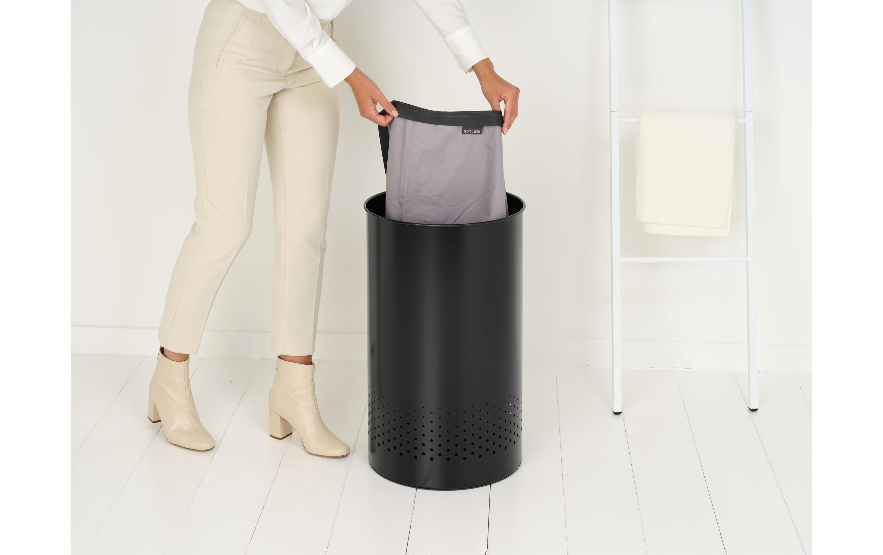 Brabantia Wäschesammler 60 l, Schwarz