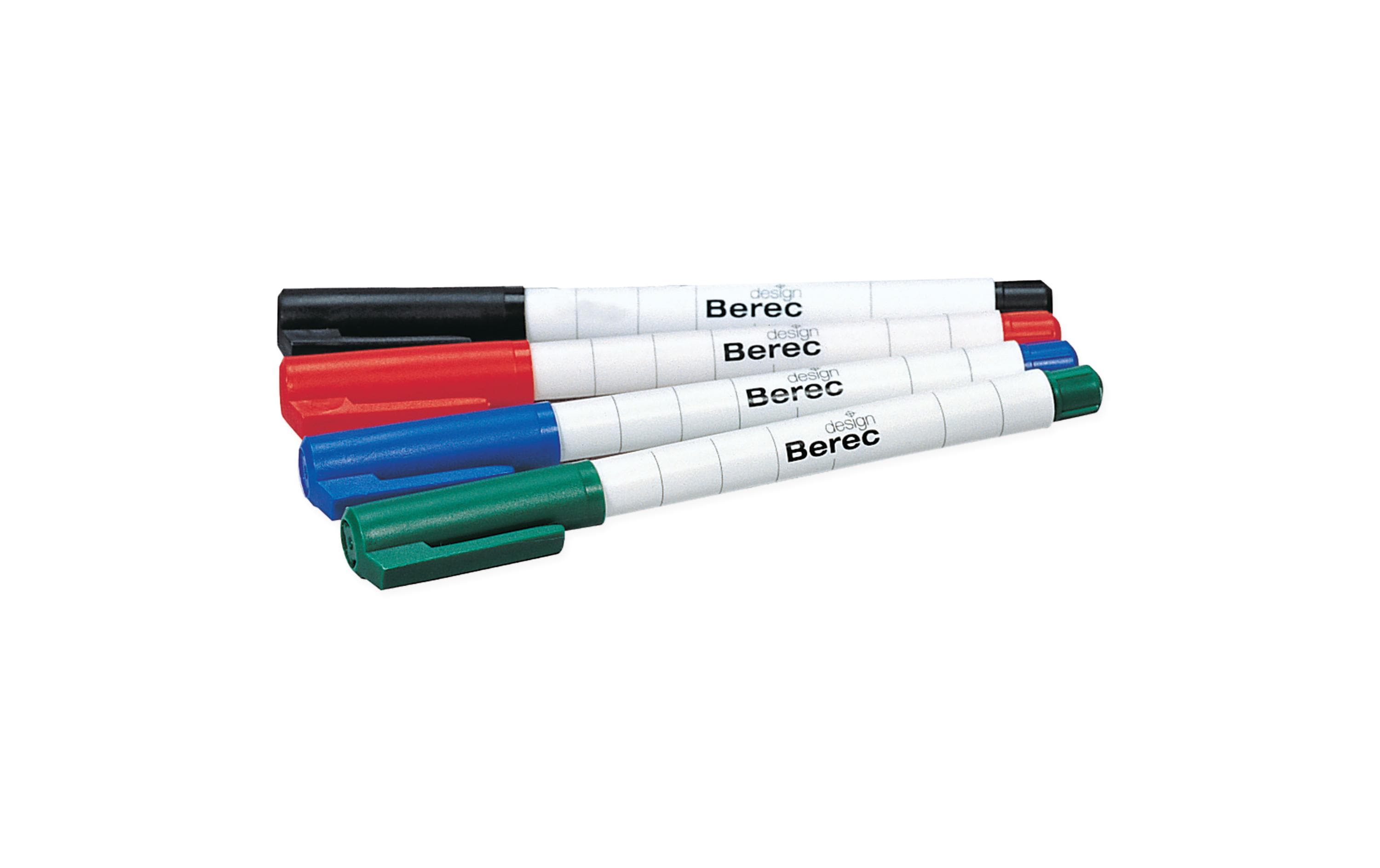 Berec Whiteboard-Marker Schmal 4er-Set