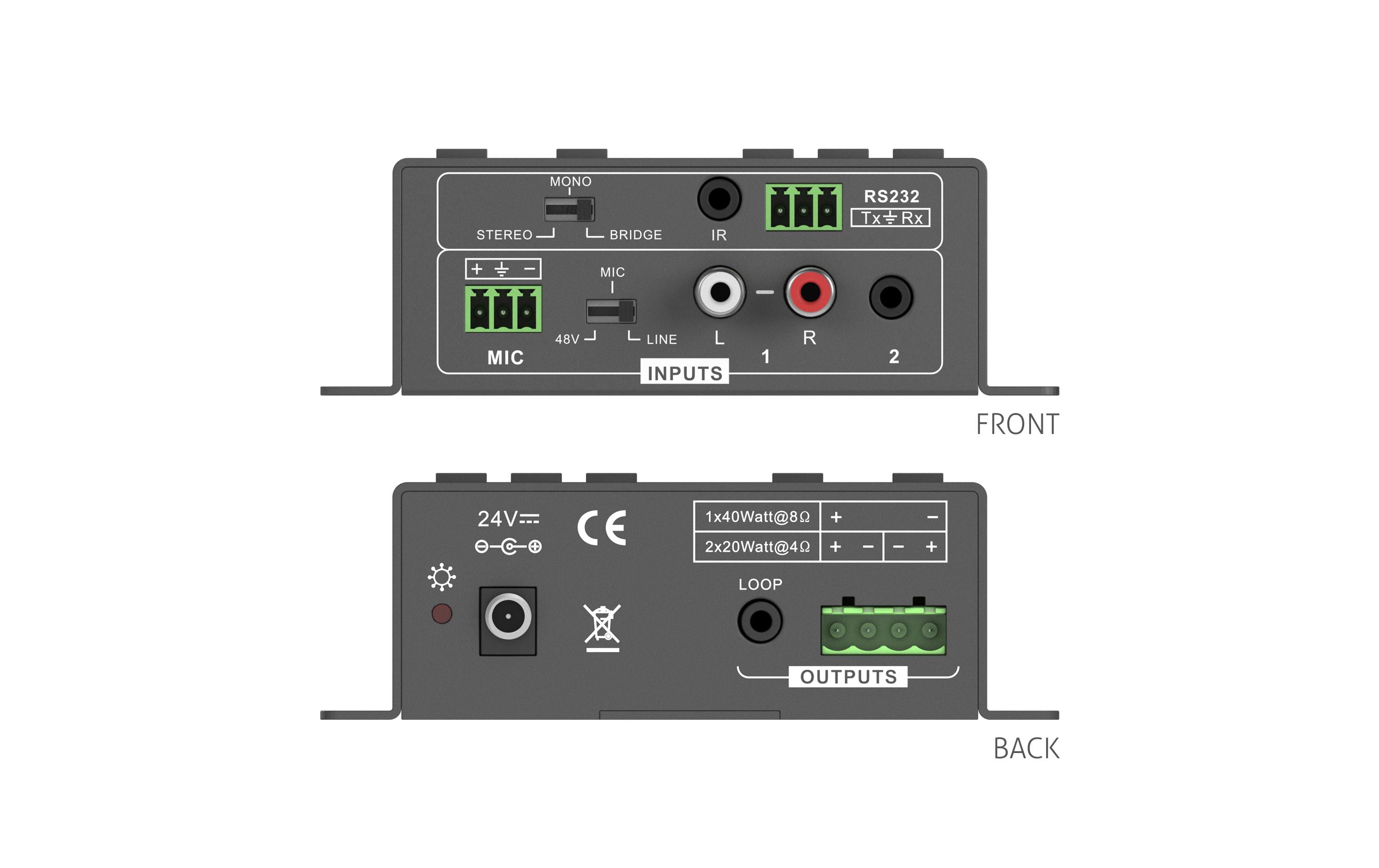 PureTools Audioverstärker PT-AA220 2x20W Class-D