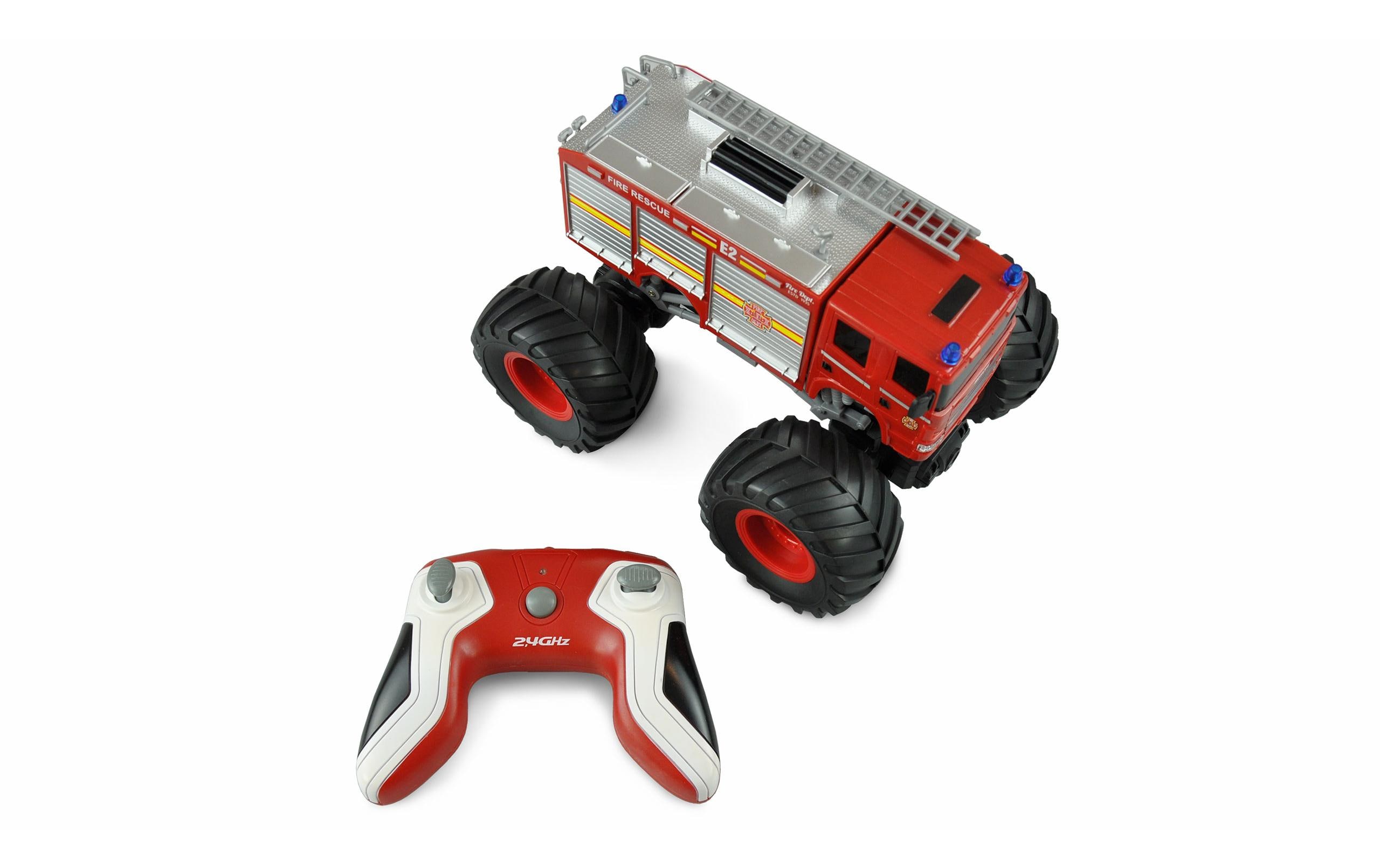 Amewi Monster Truck Feuerwehr Rot, 1:18, RTR