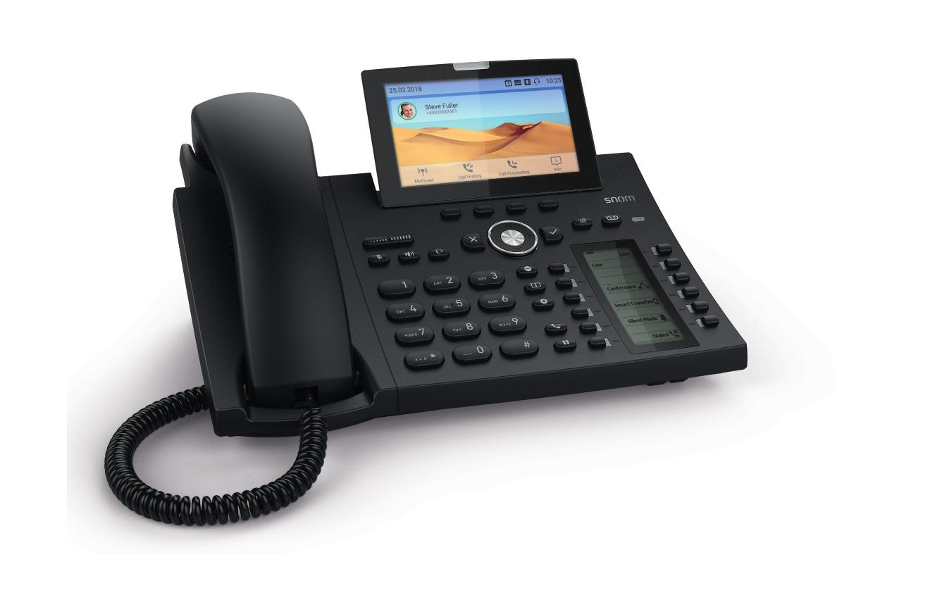 snom Tischtelefon D385 Schwarz