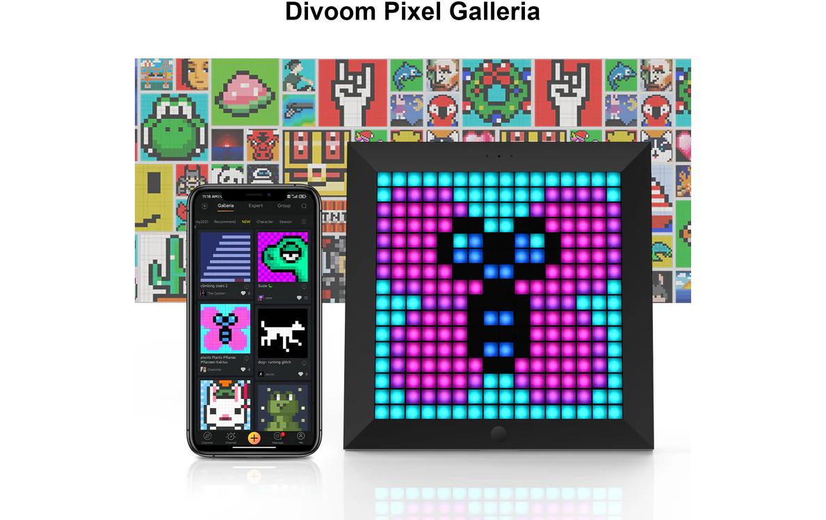 Divoom Pixoo 16 x 16 Pixel Art LED Display