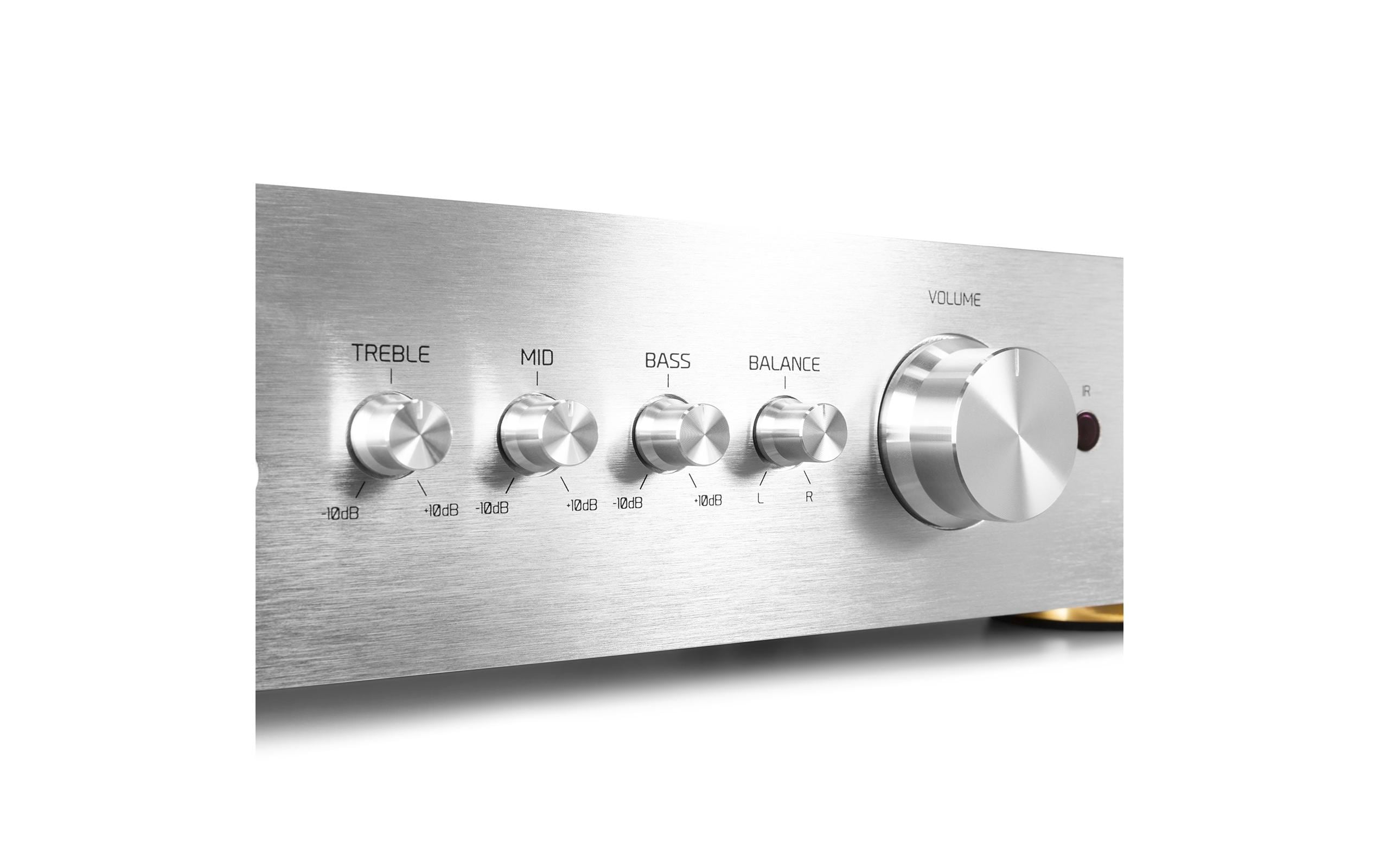 Audizio Stereo-Verstärker AD420A Silber