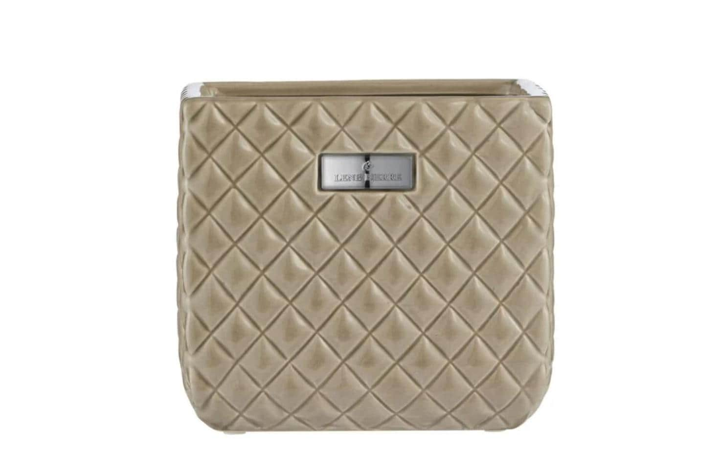 Lene Bjerre Blumentopf Portia 18 x 19 cm, Beige