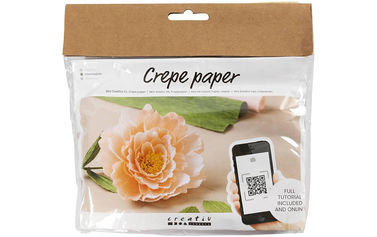 Creativ Company Bastelset Krepppapier-Set Pfingstrose