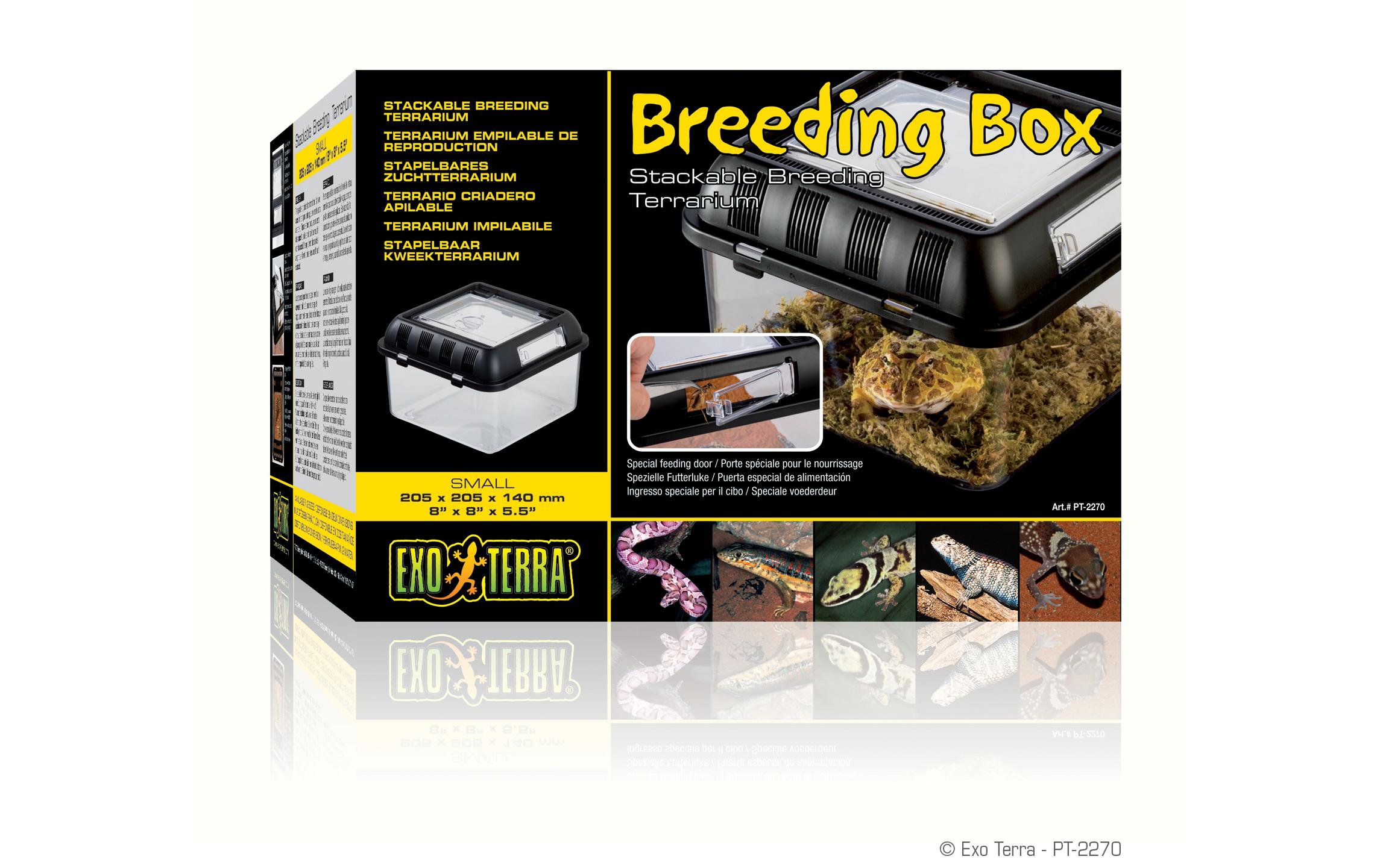 Exo Terra Kunststoffterrarium Breeding Box S, 20.5 x 20.5 x 14 cm