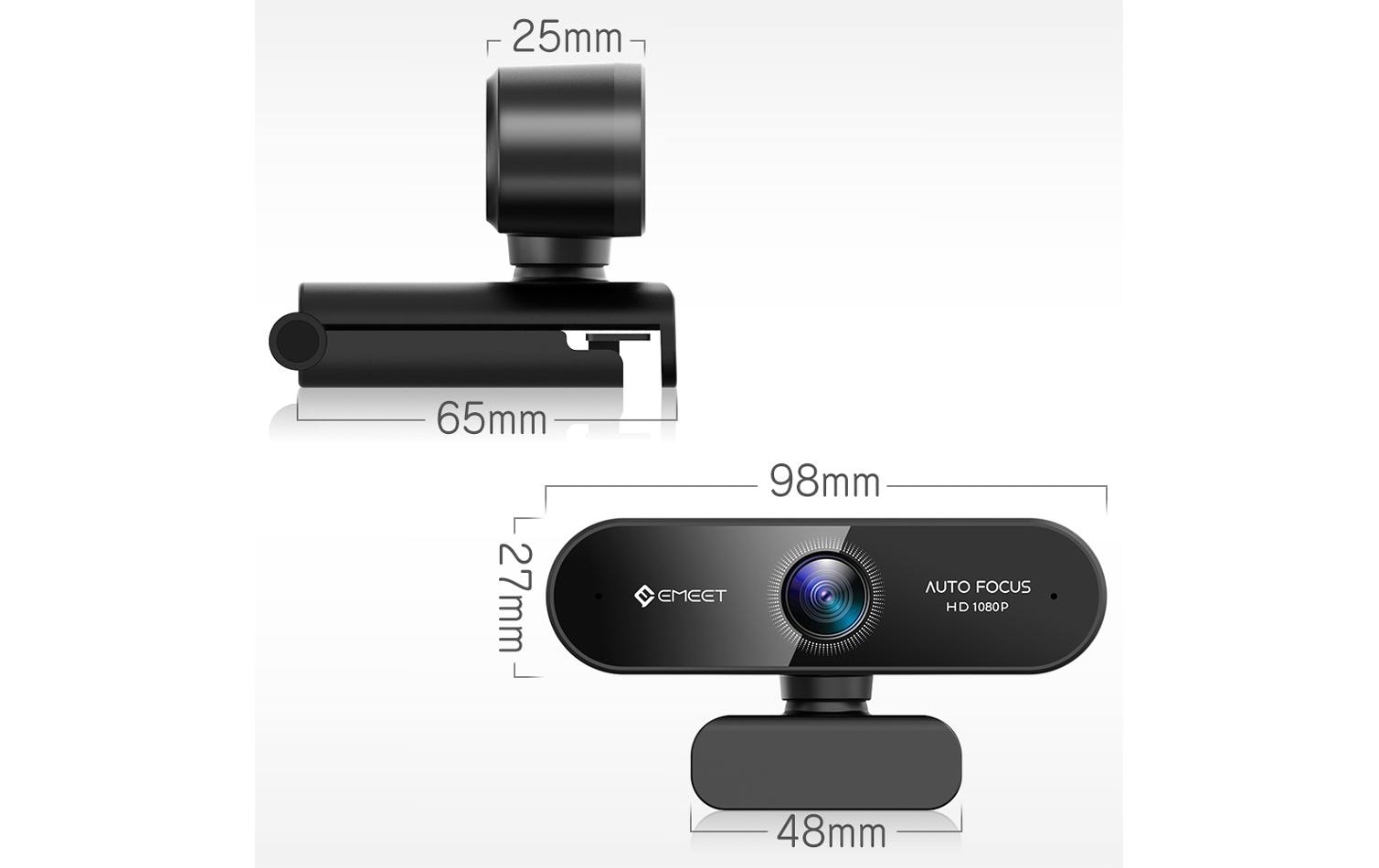 eMeet Nova USB Webcam 1080P 30 fps