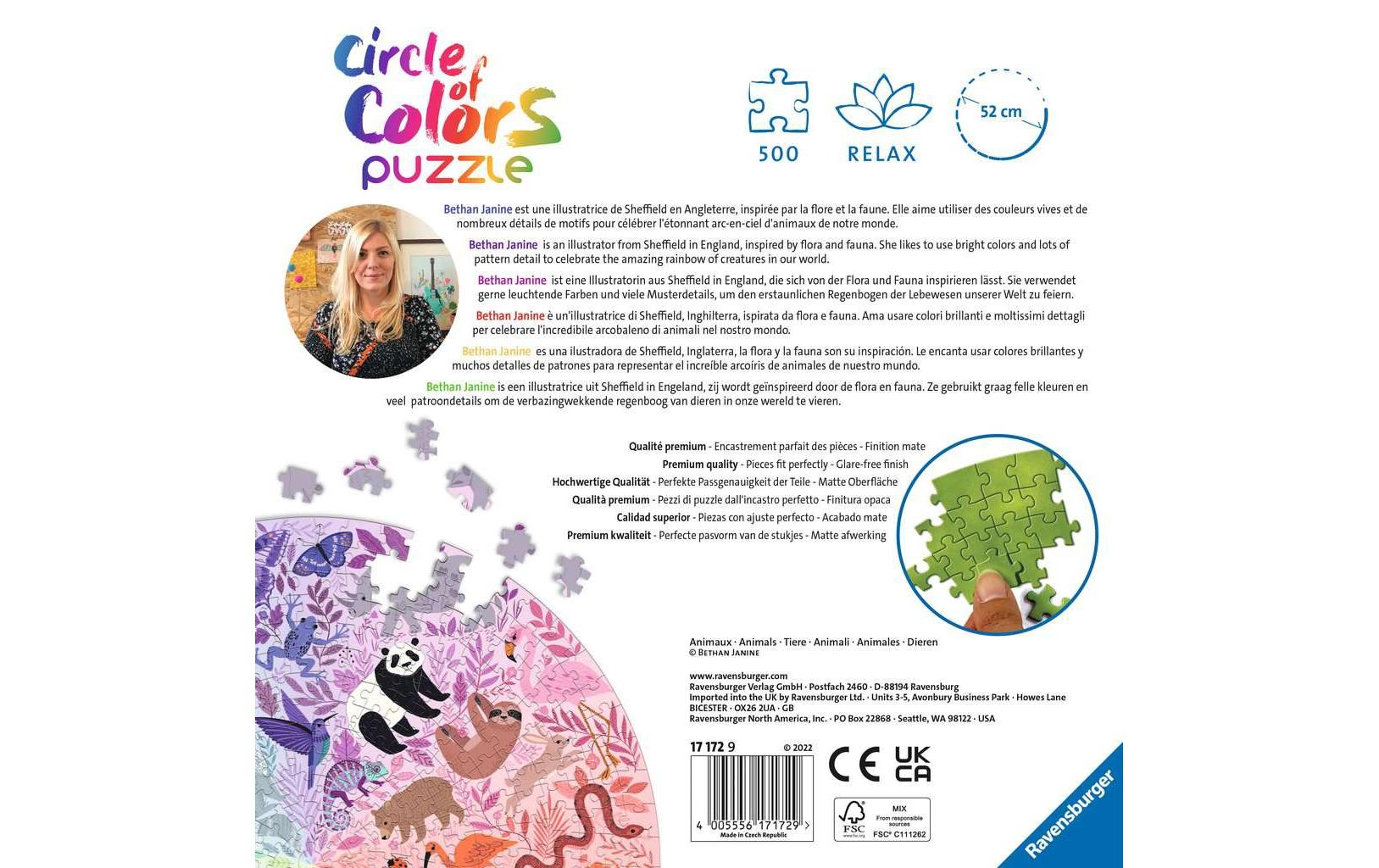 Ravensburger Puzzle Circle of Colors – Animals