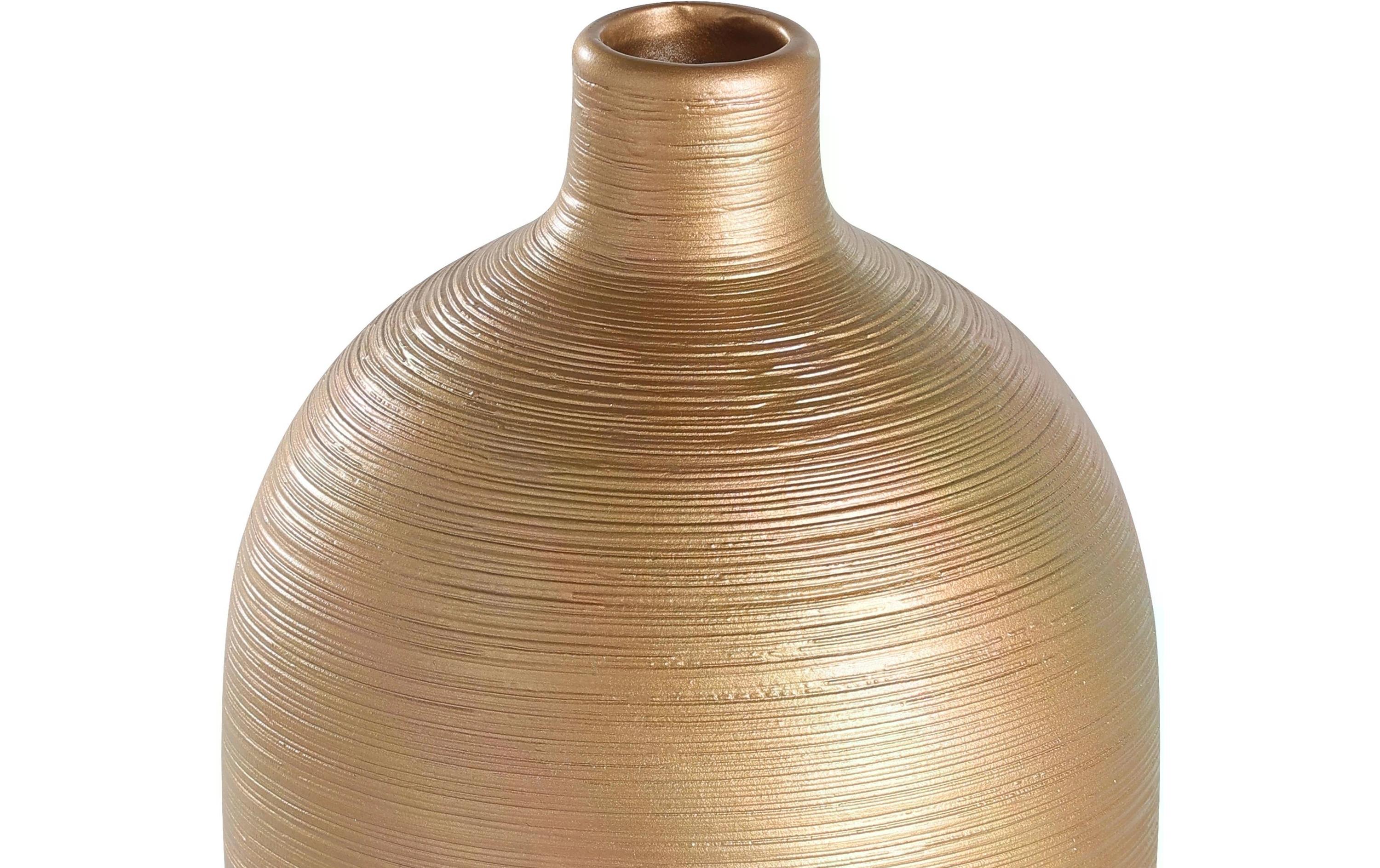 EGLO Vase Saryksu 28 cm, Gold/Weiss