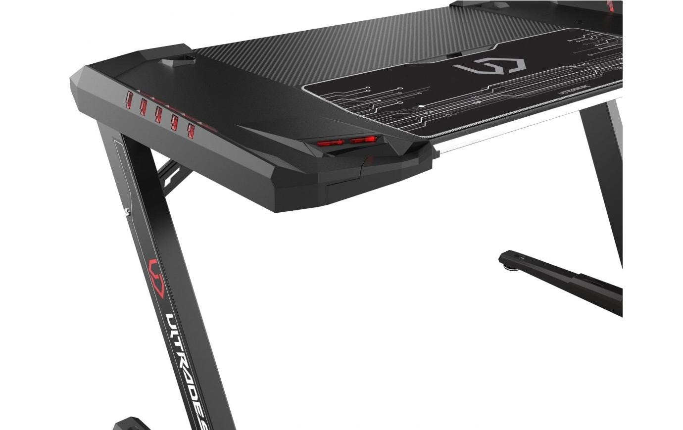 Ultradesk Gaming Tisch Rocket Schwarz