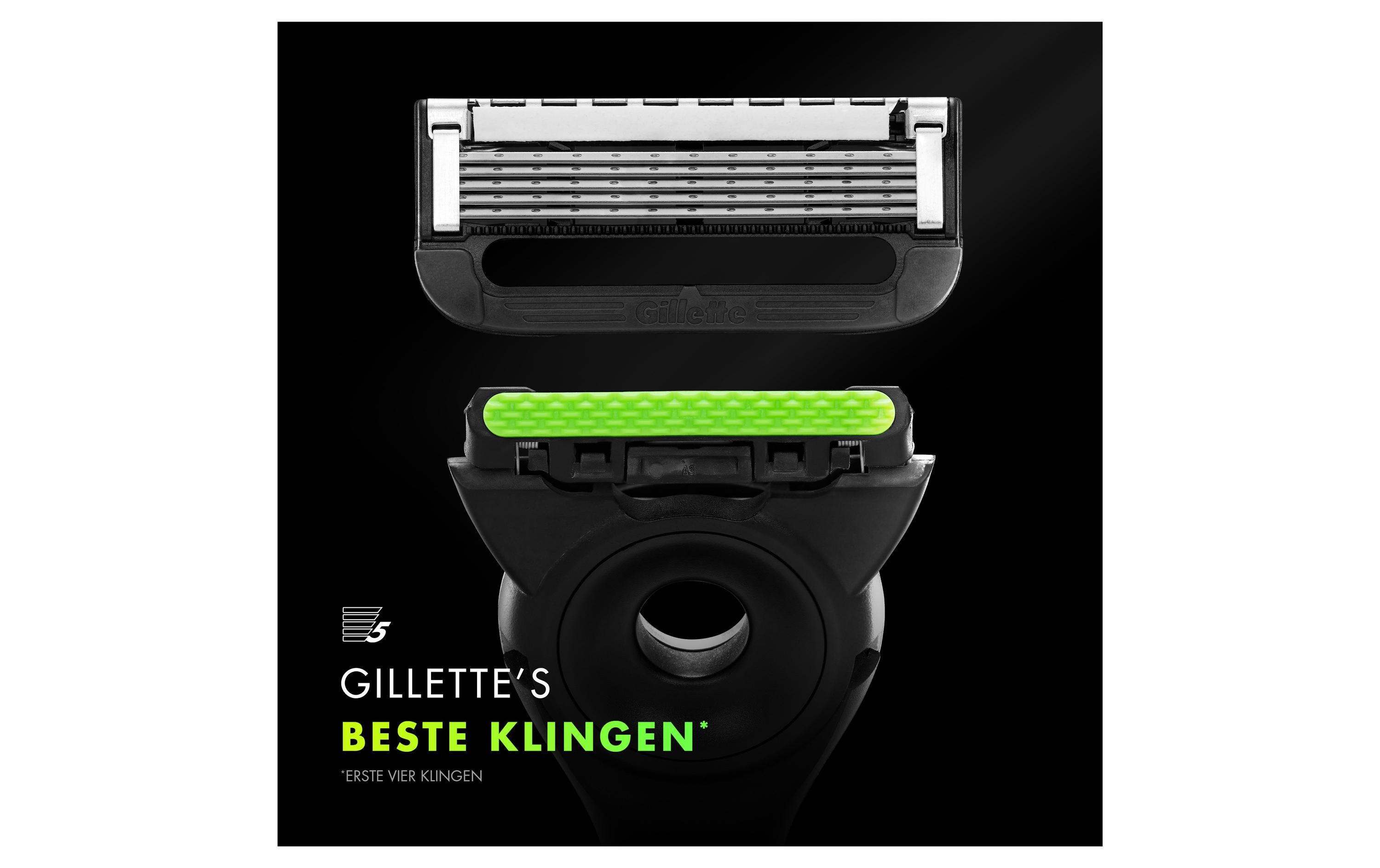 Gillette Rasierer Labs + 2 Klingen und Reiseetui