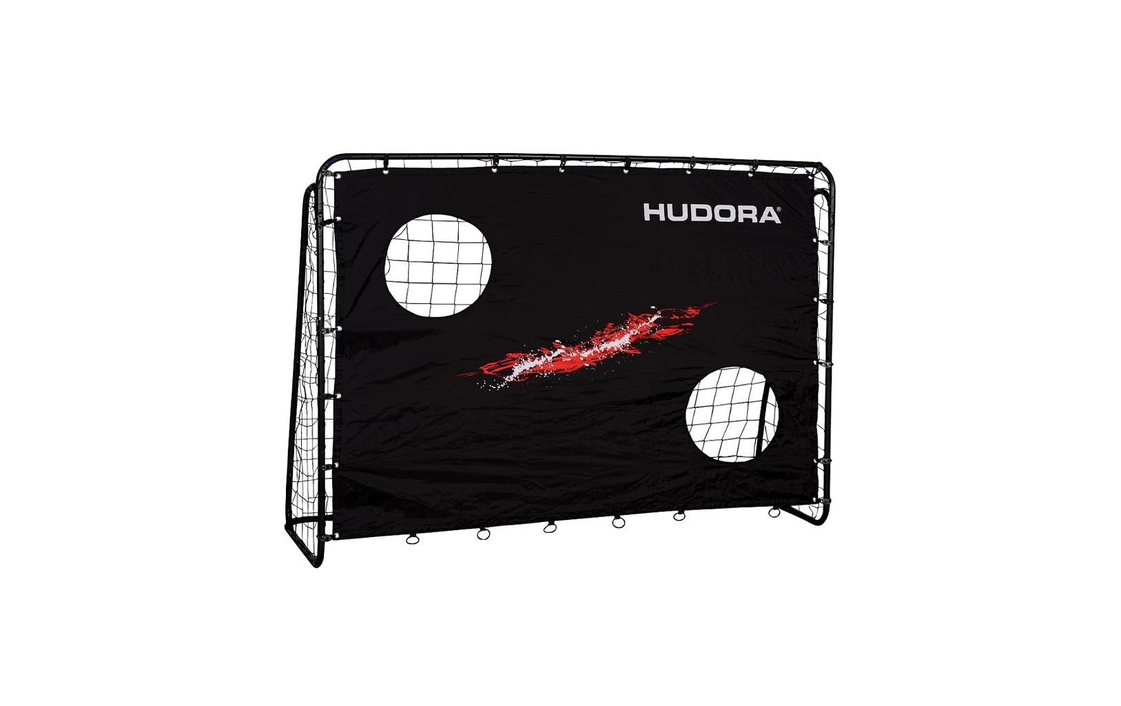 Hudora Fussballtor Trainer mit Torwand 213 x 153 x 76 cm